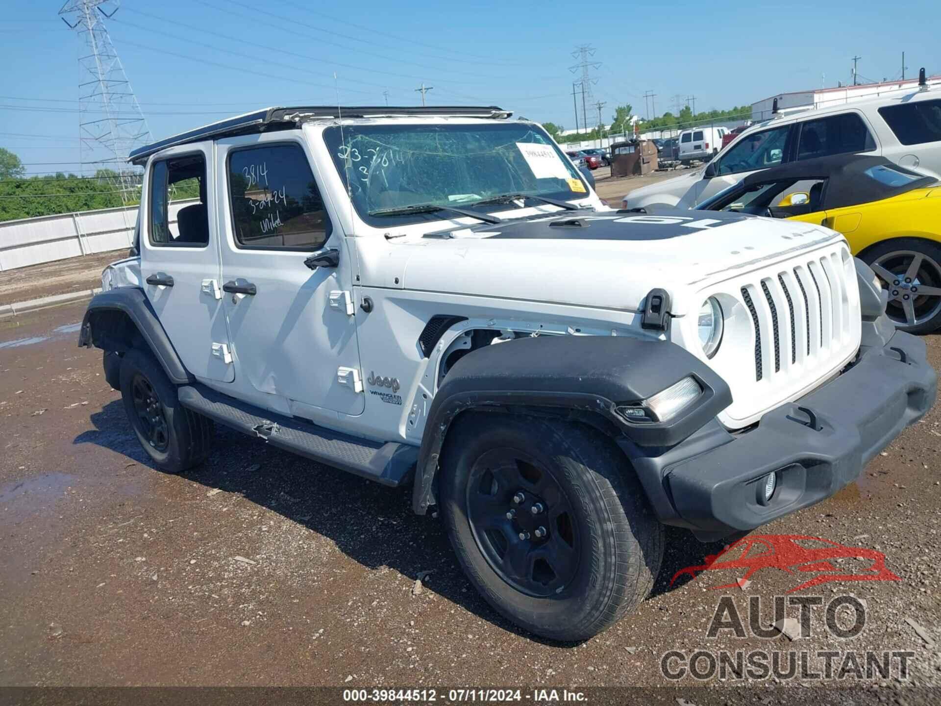 JEEP WRANGLER UNLIMITED 2019 - 1C4HJXDG6KW511633