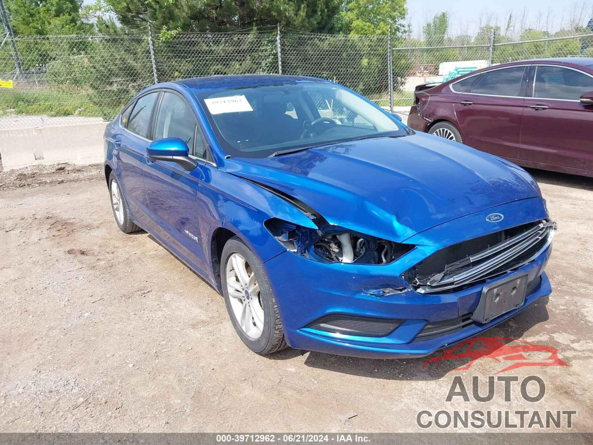 FORD FUSION HYBRID 2018 - 3FA6P0LU2JR157850