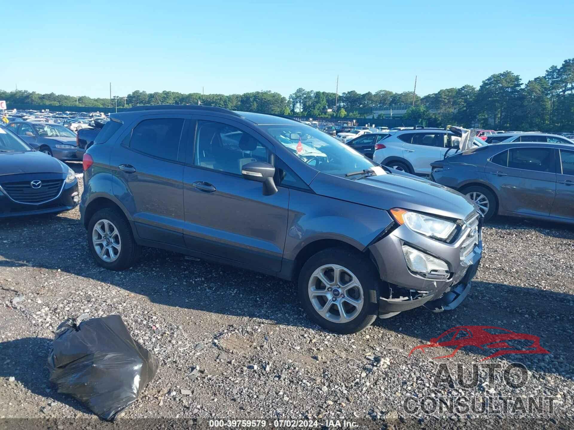 FORD ECOSPORT 2019 - MAJ6S3GL9KC298223