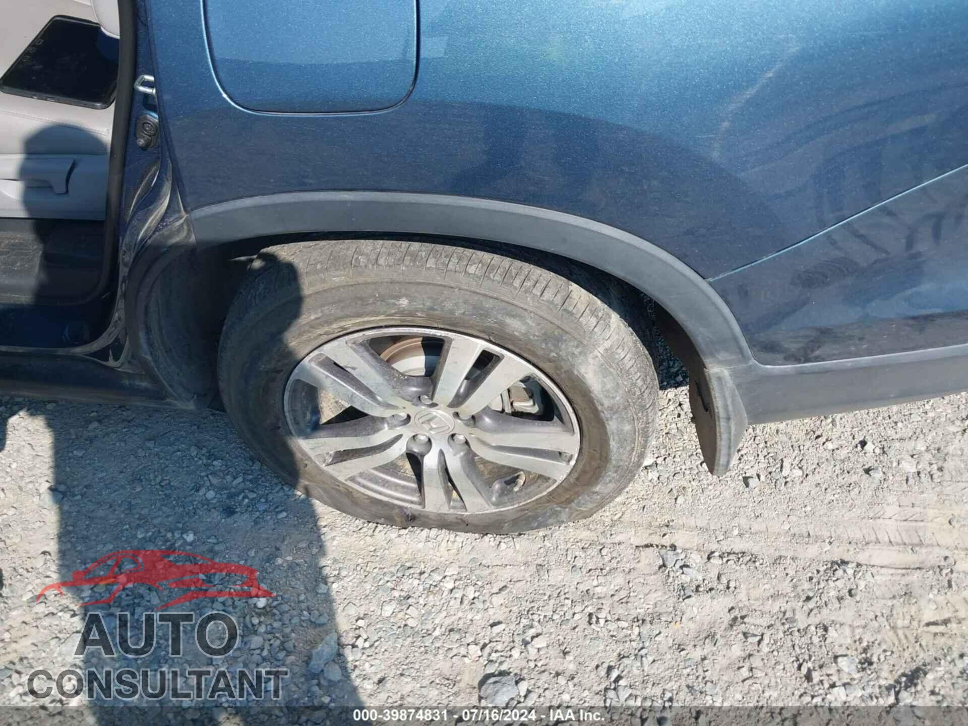 HONDA PILOT 2016 - 5FNYF5H54GB016275