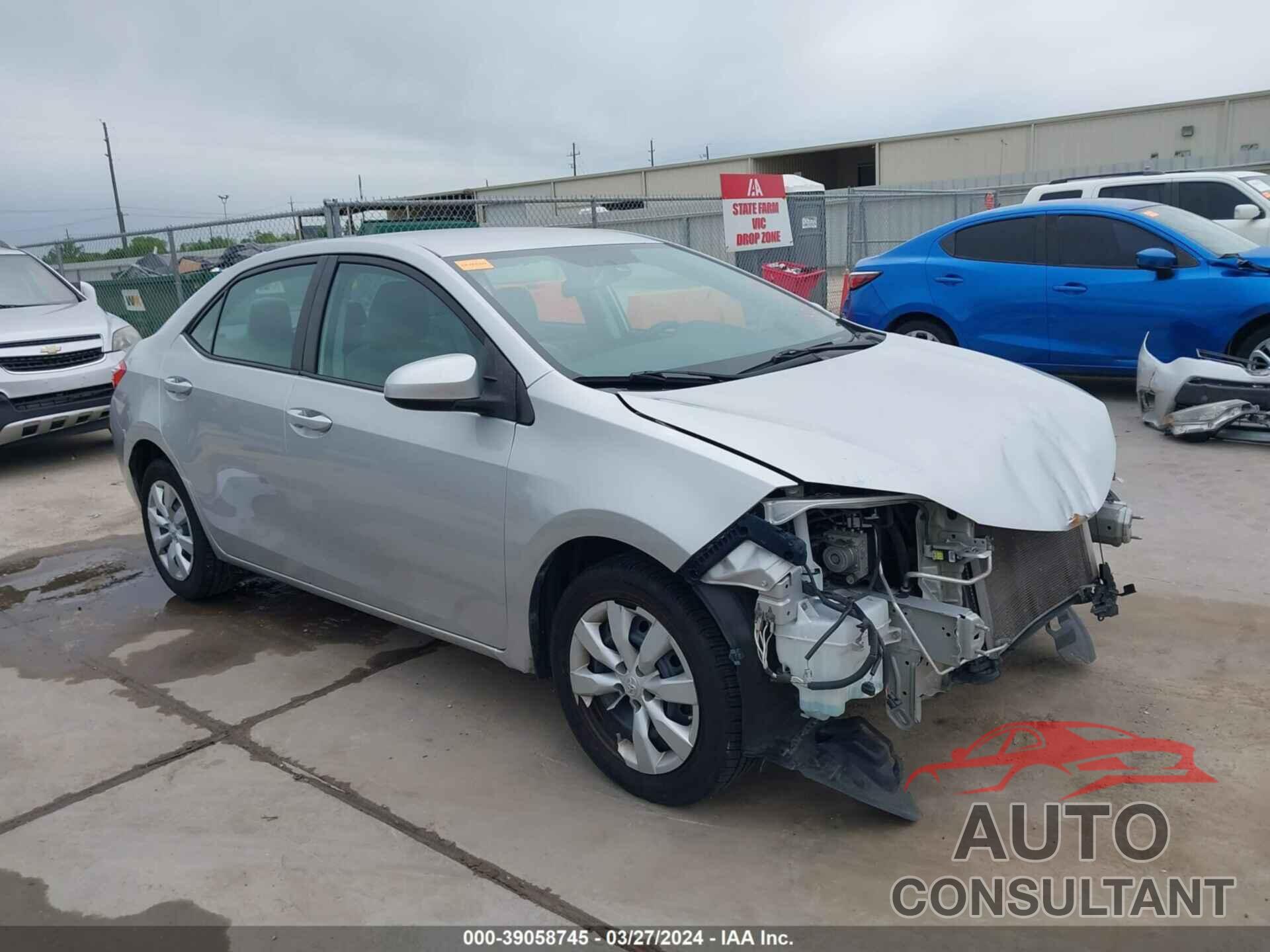 TOYOTA COROLLA 2016 - 5YFBURHE5GP419284