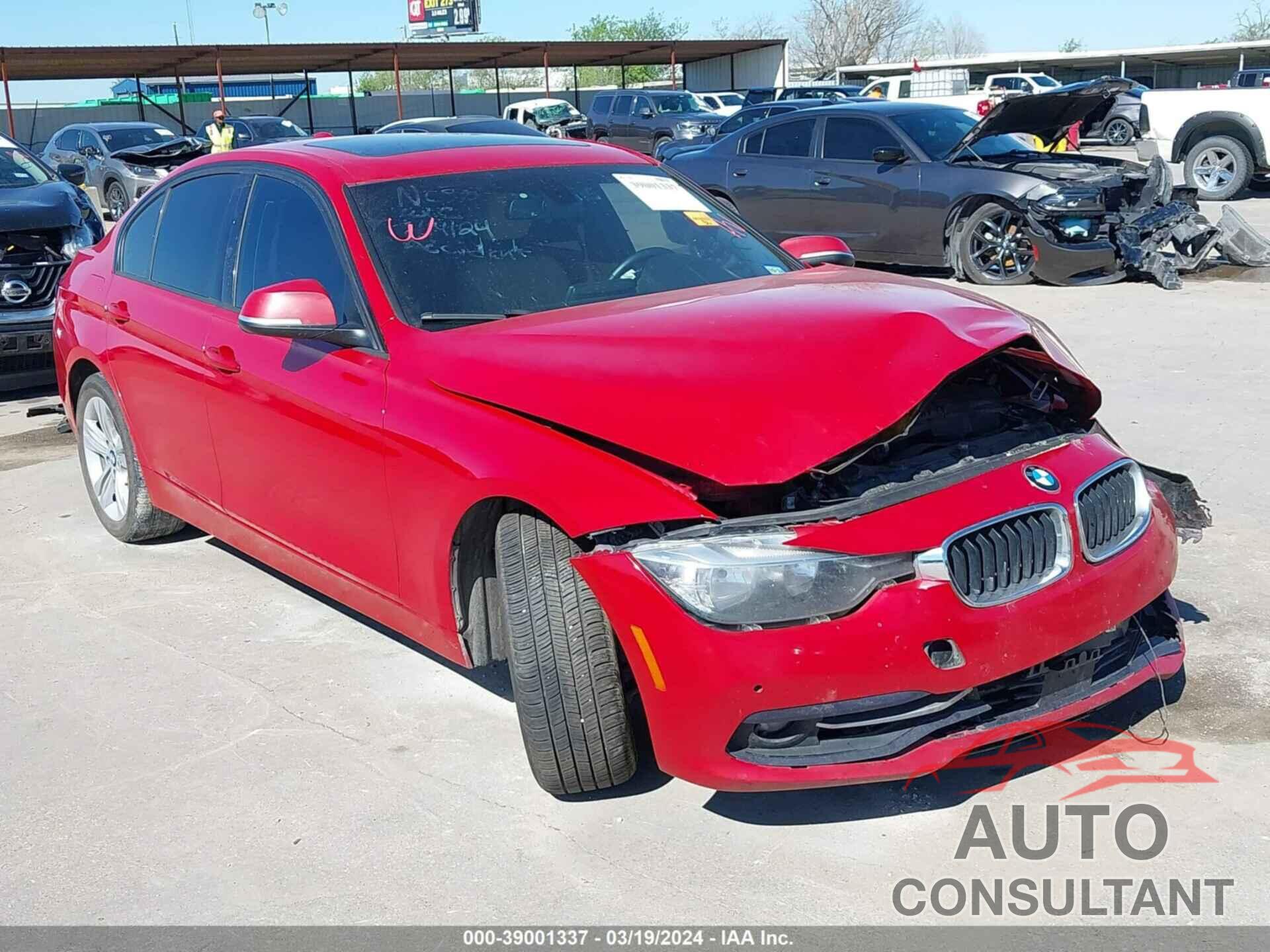 BMW 3 SERIES 2016 - WBA8E9G55GNT87696
