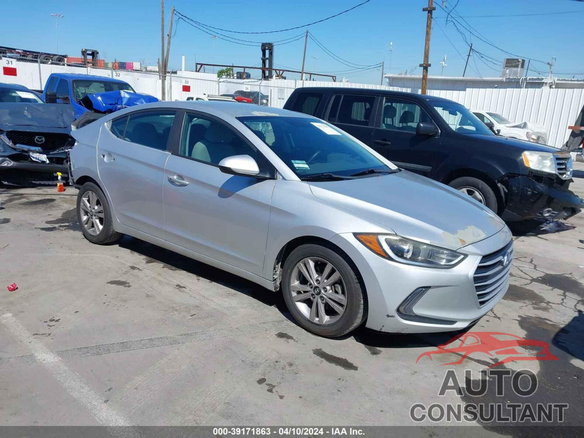 HYUNDAI ELANTRA 2017 - 5NPD84LF6HH034007