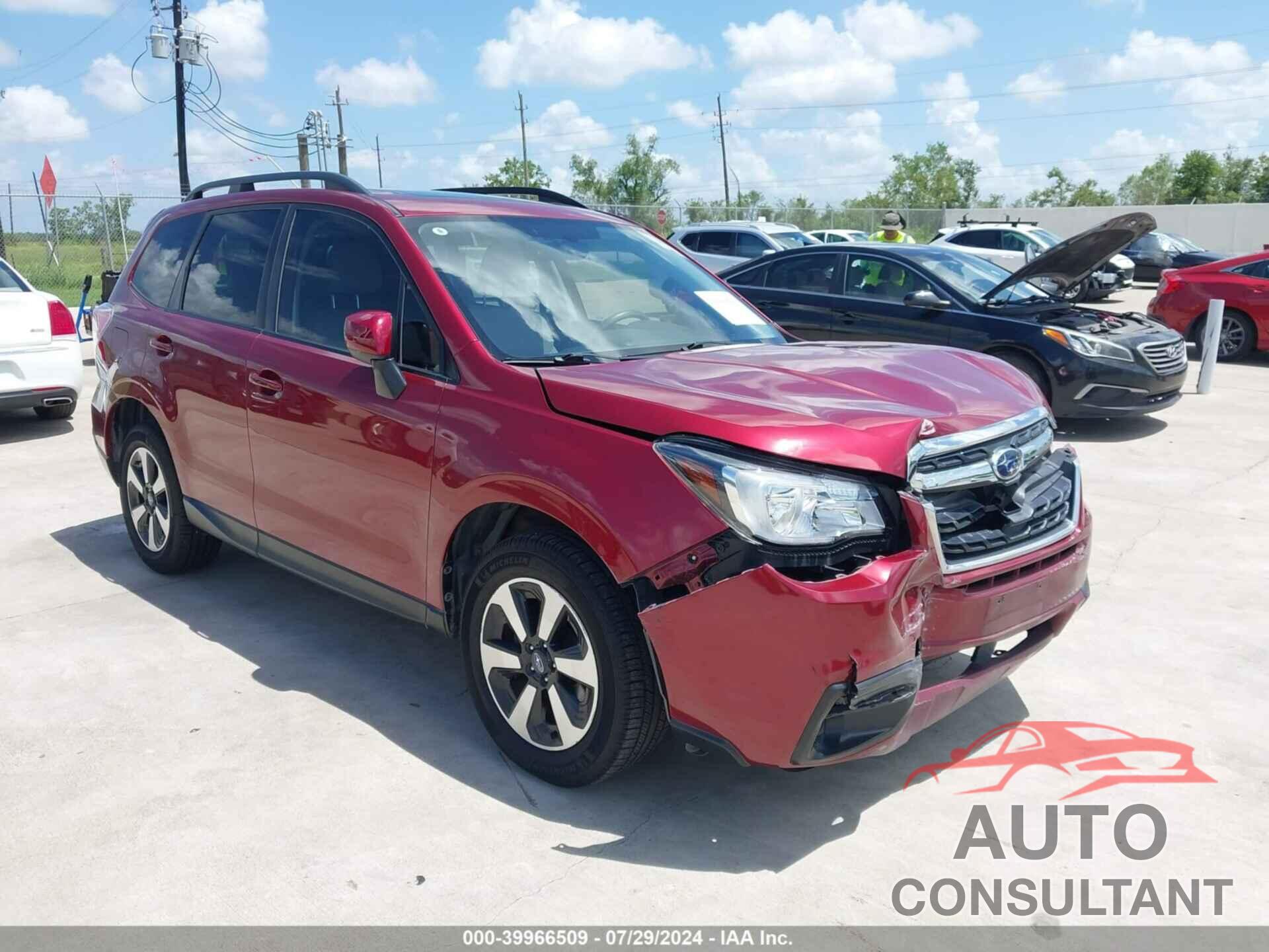 SUBARU FORESTER 2018 - JF2SJADC7JH587110