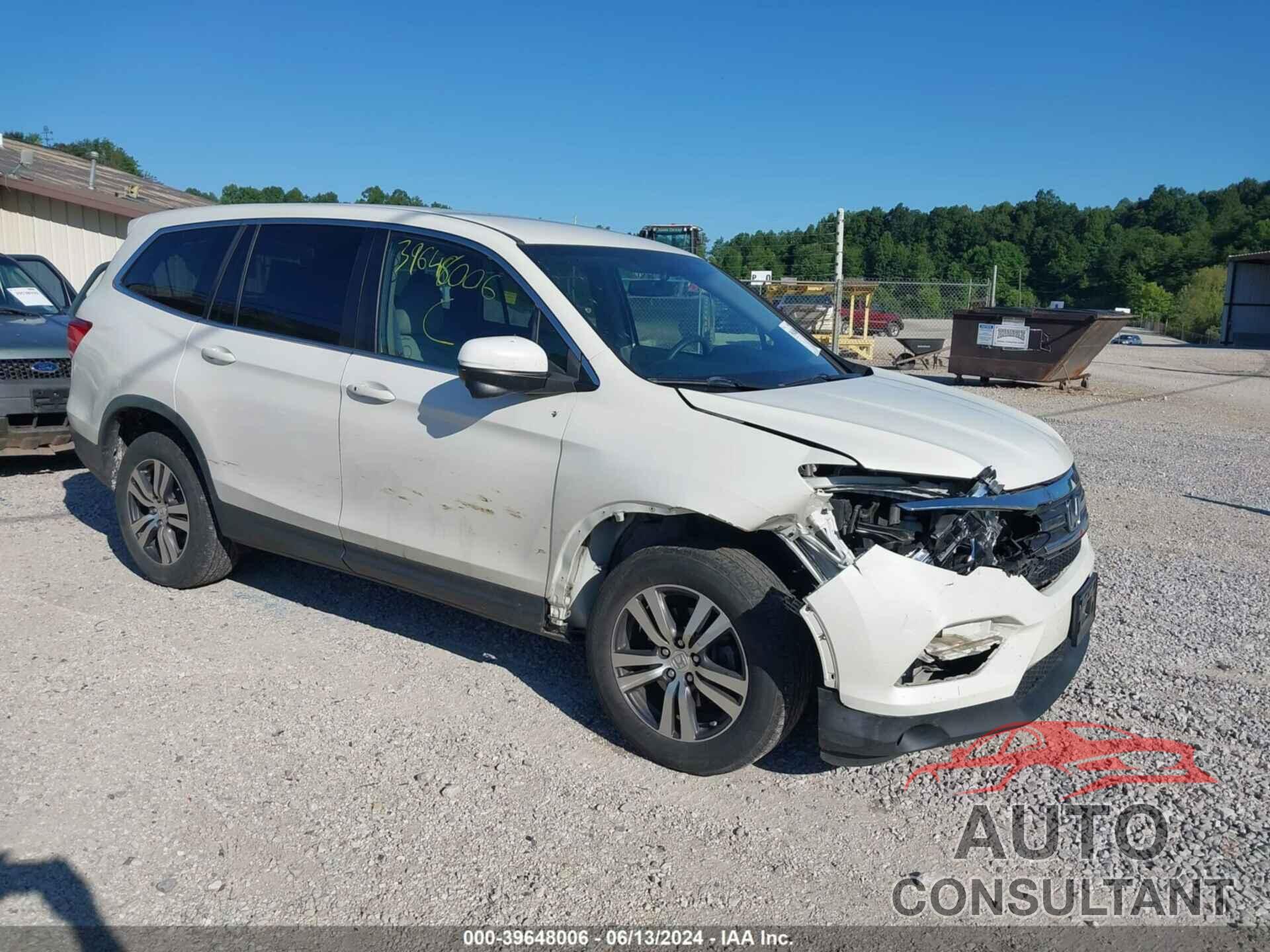 HONDA PILOT 2016 - 5FNYF6H3XGB054436