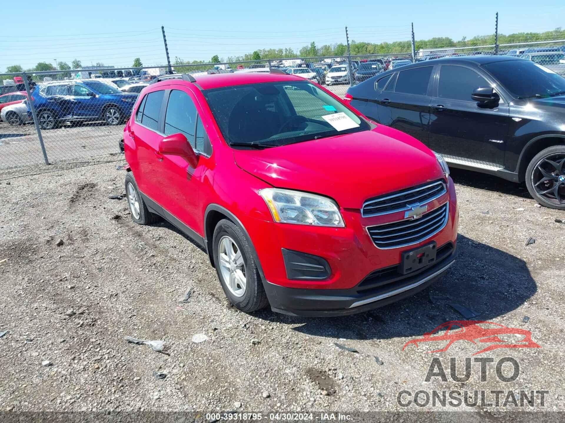 CHEVROLET TRAX 2016 - KL7CJLSB9GB751104