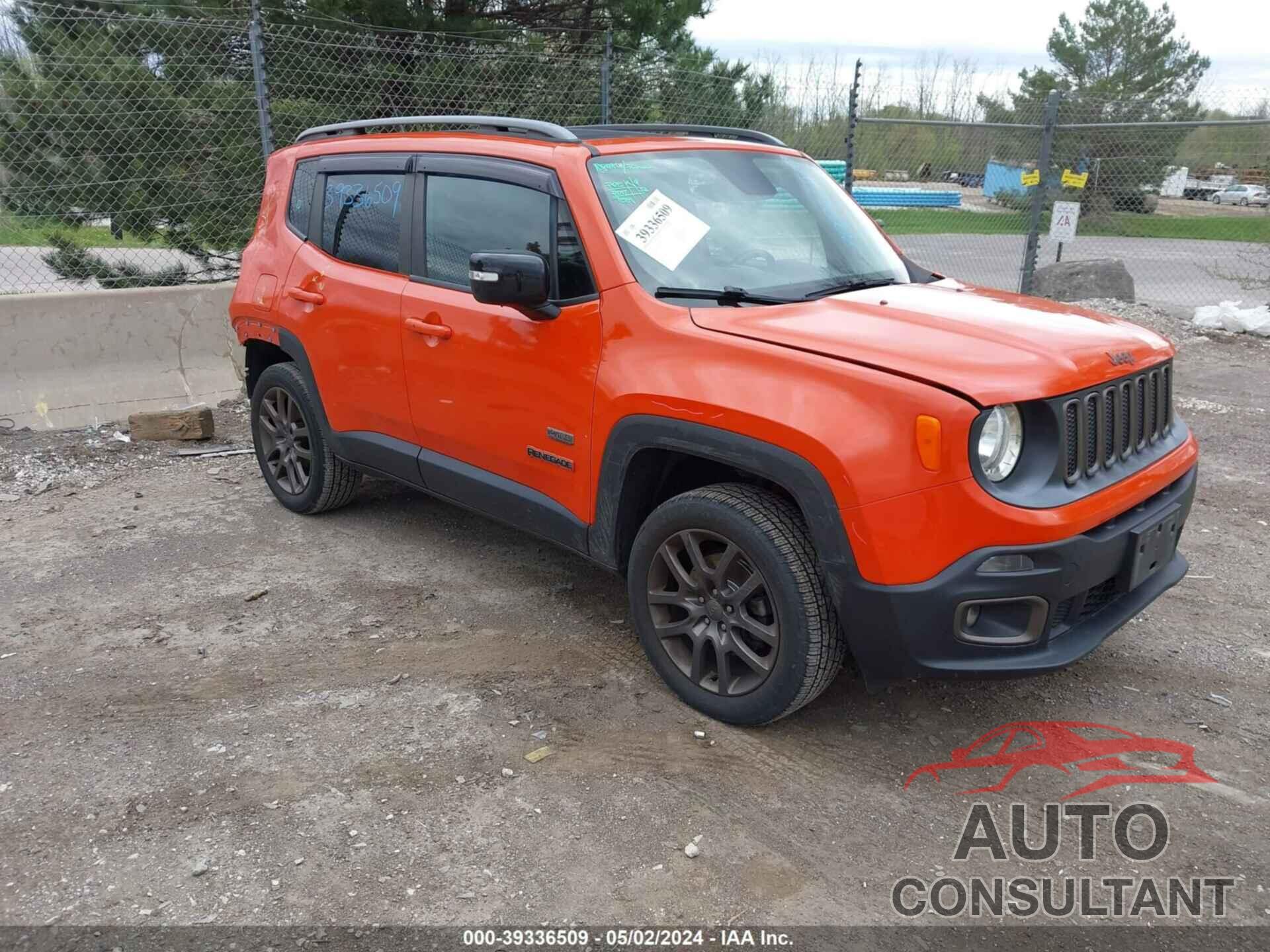 JEEP RENEGADE 2016 - ZACCJBBT0GPD03295