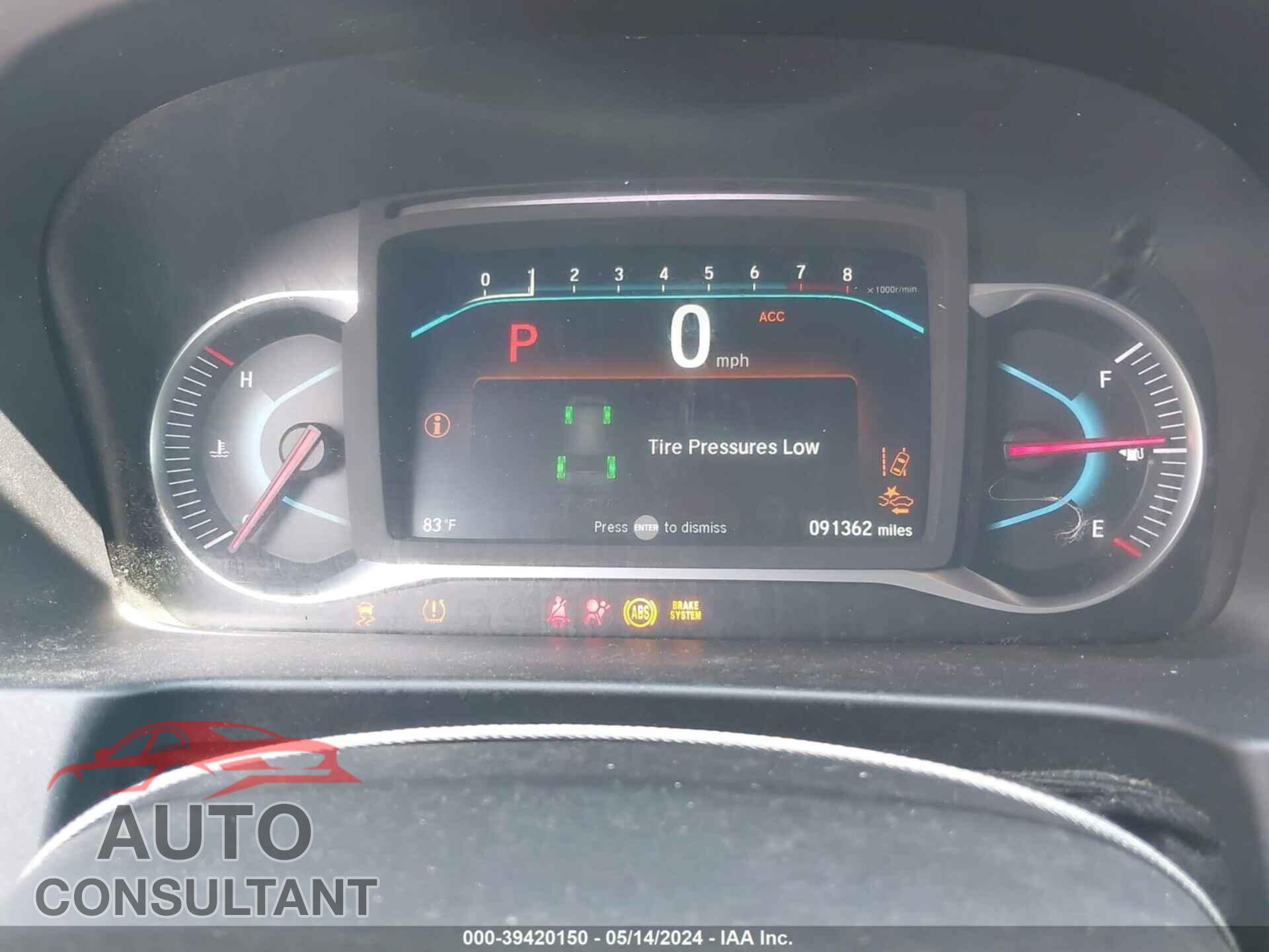 HONDA PILOT 2019 - 5FNYF5H55KB031876