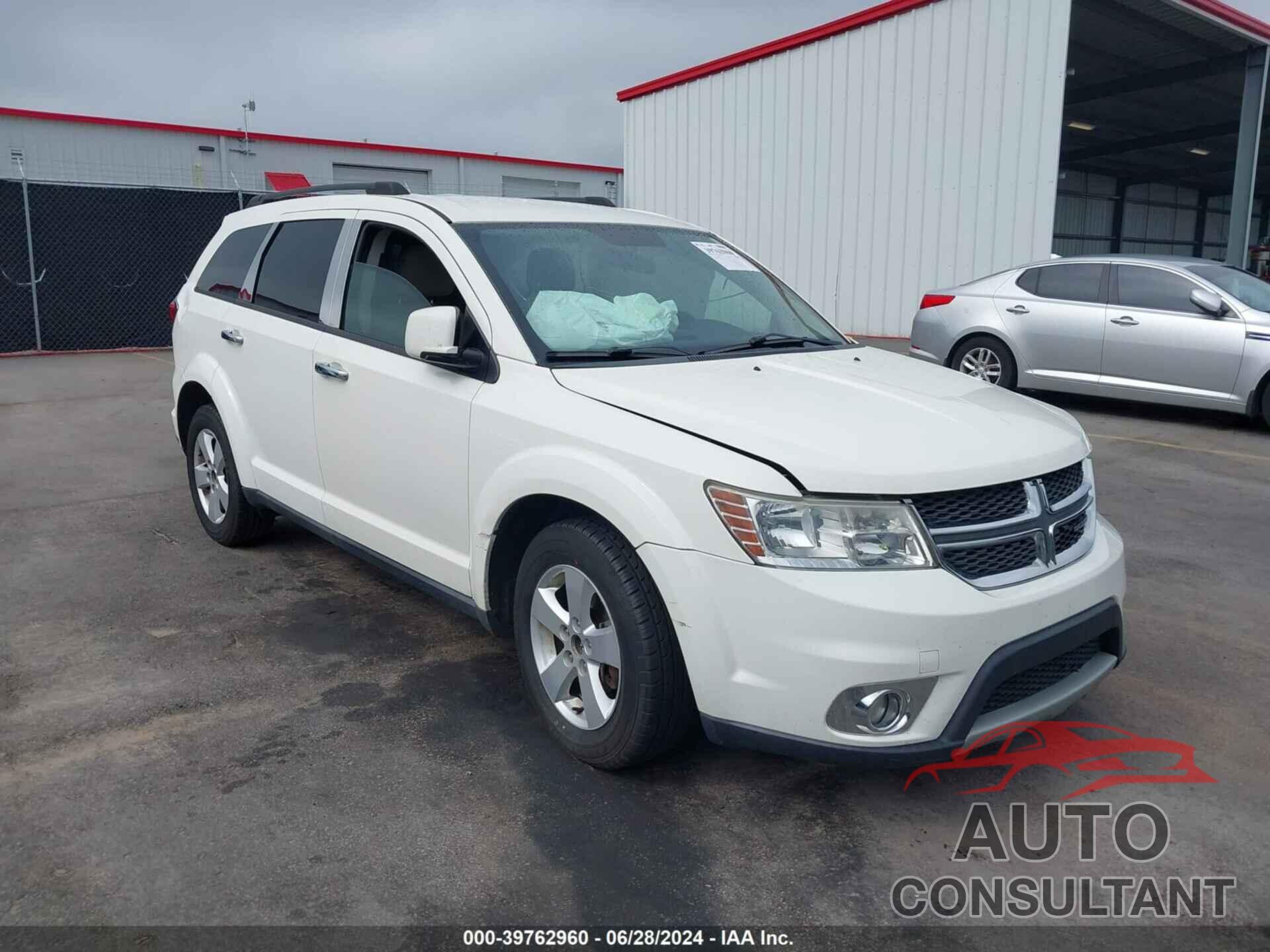 DODGE JOURNEY 2012 - 3C4PDCBG9CT144216