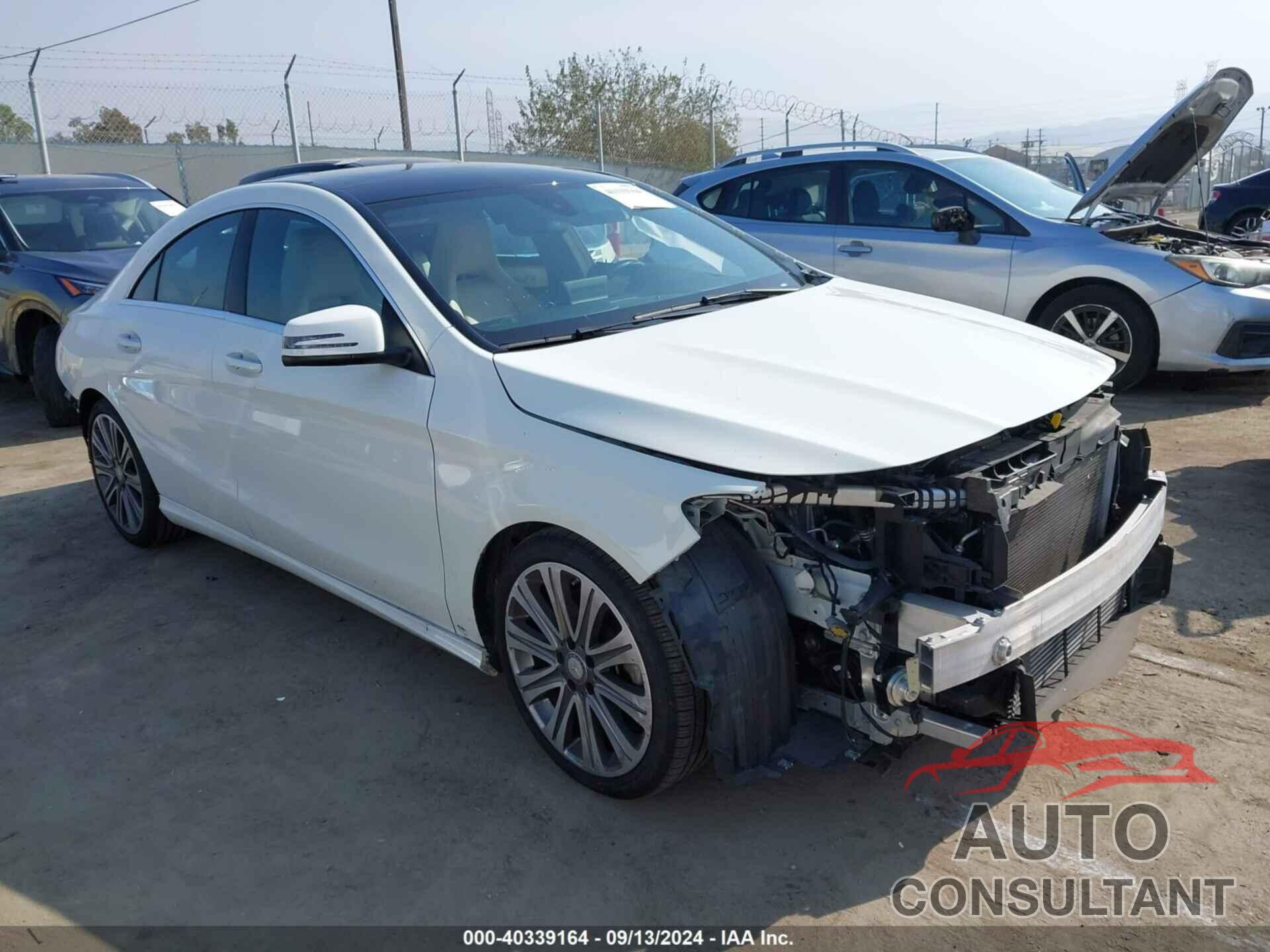 MERCEDES-BENZ CLA 250 2018 - WDDSJ4EB9JN510252
