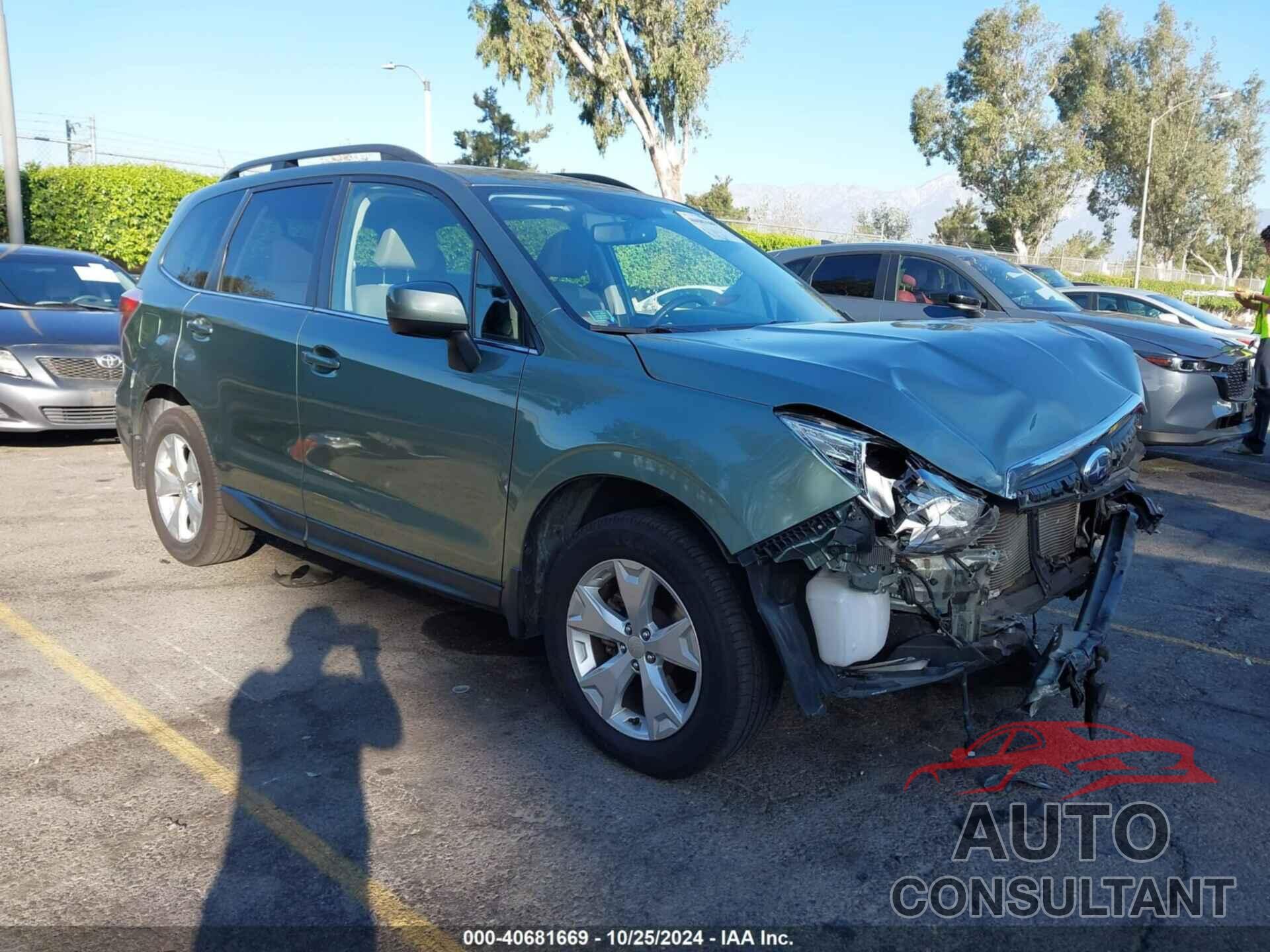 SUBARU FORESTER 2016 - JF2SJAKC4GH433398