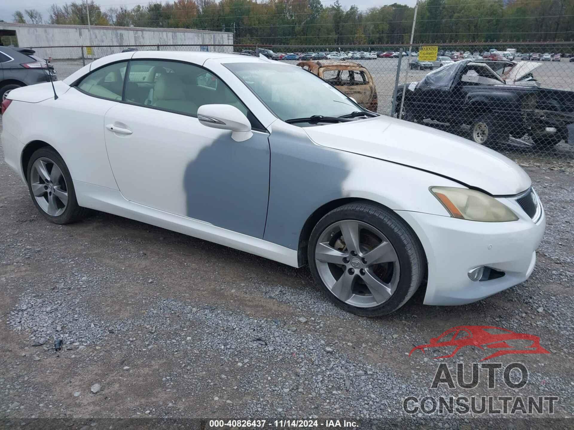 LEXUS IS 250C 2010 - JTHFF2C23A2509148