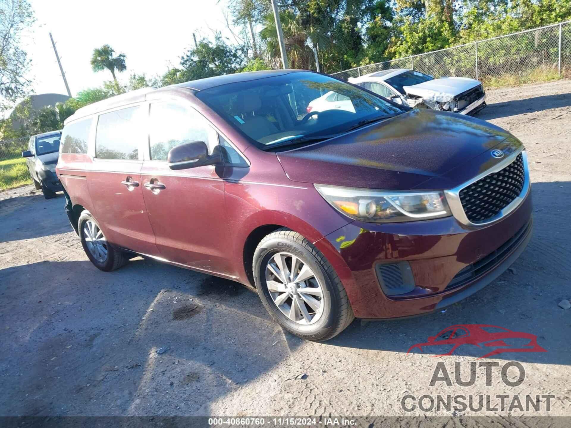 KIA SEDONA 2015 - KNDMB5C1XF6038452