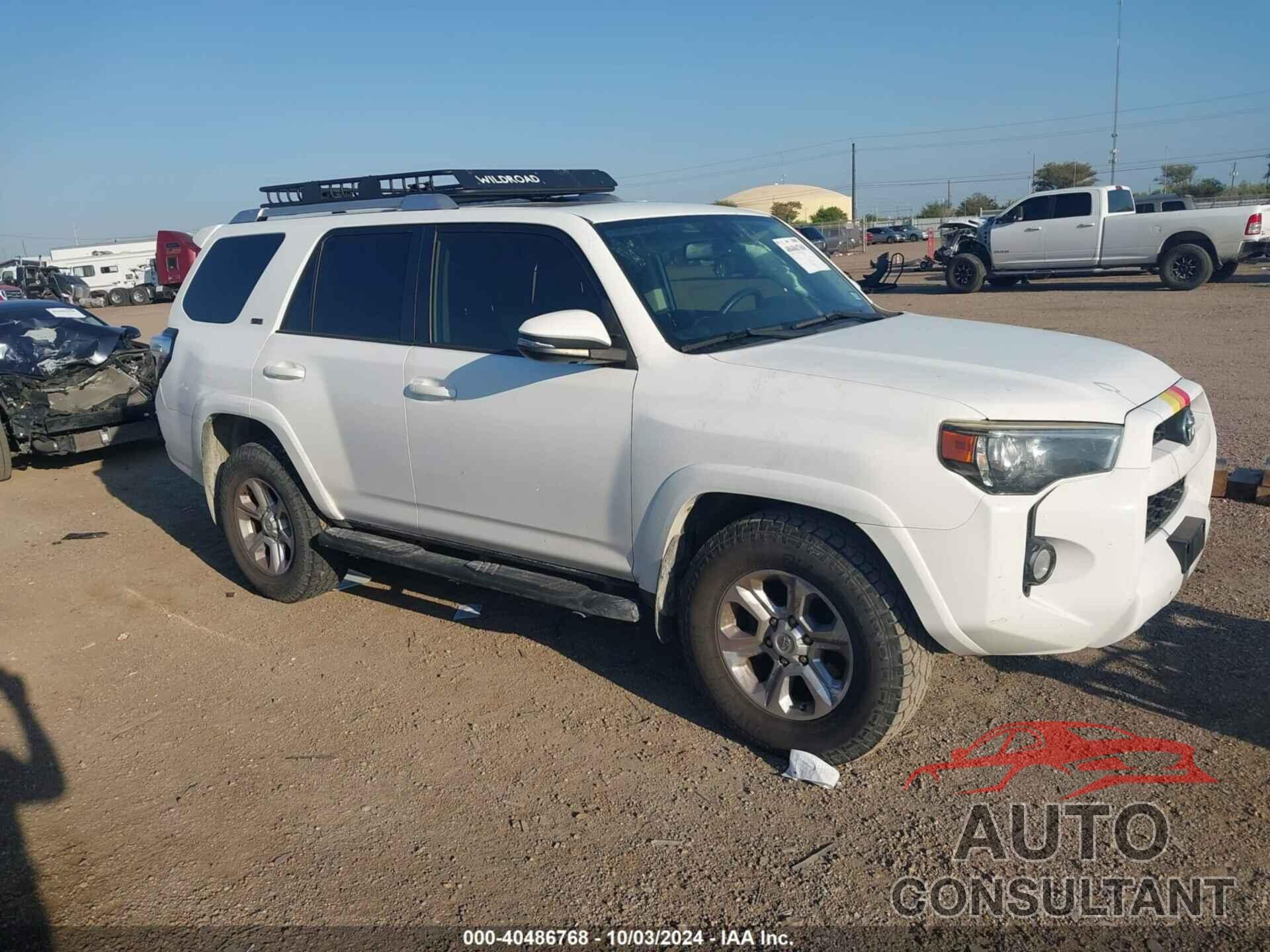 TOYOTA 4RUNNER 2016 - JTEZU5JR8G5122944