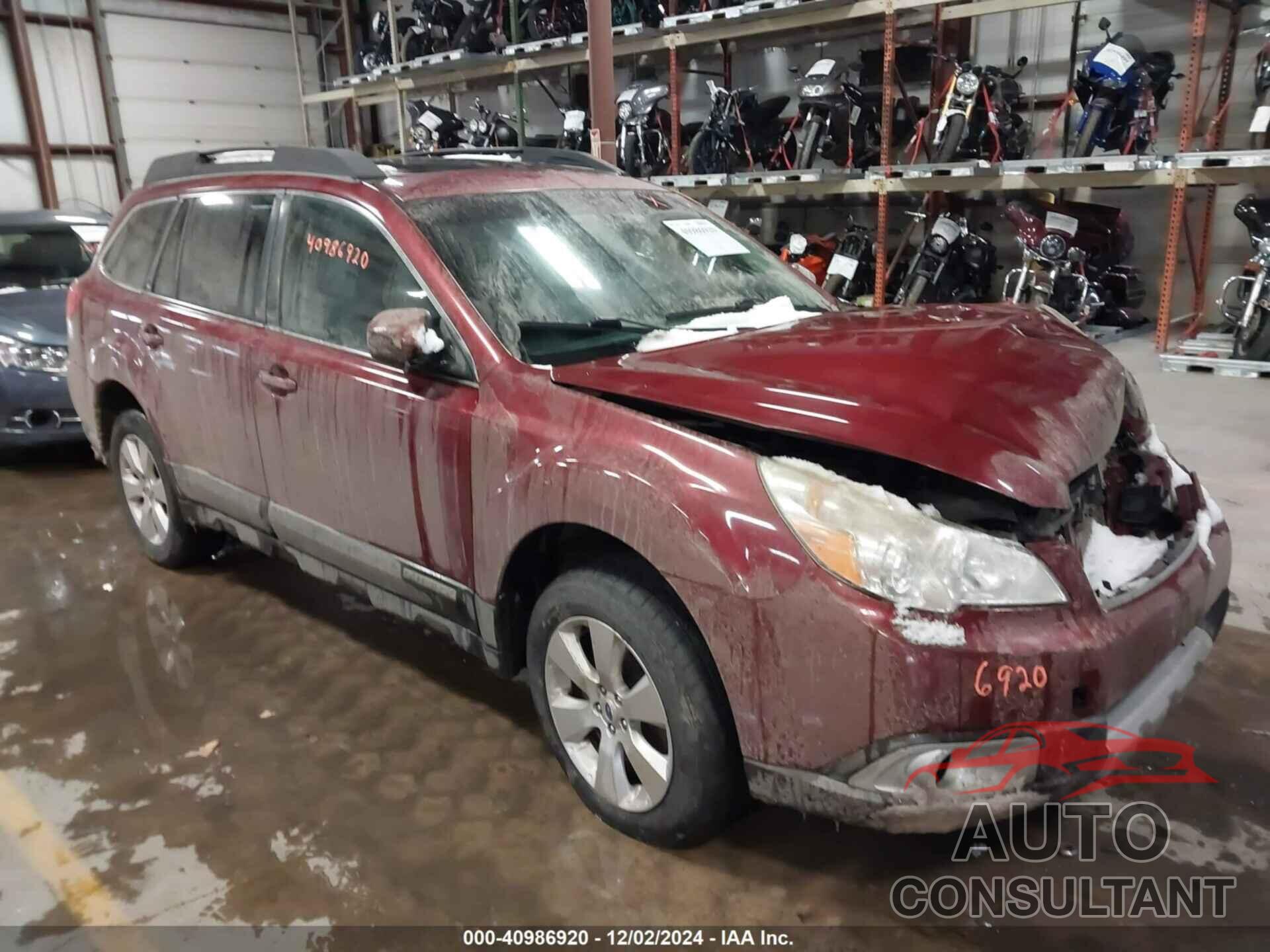 SUBARU OUTBACK 2012 - 4S4BRCKC6C3220913