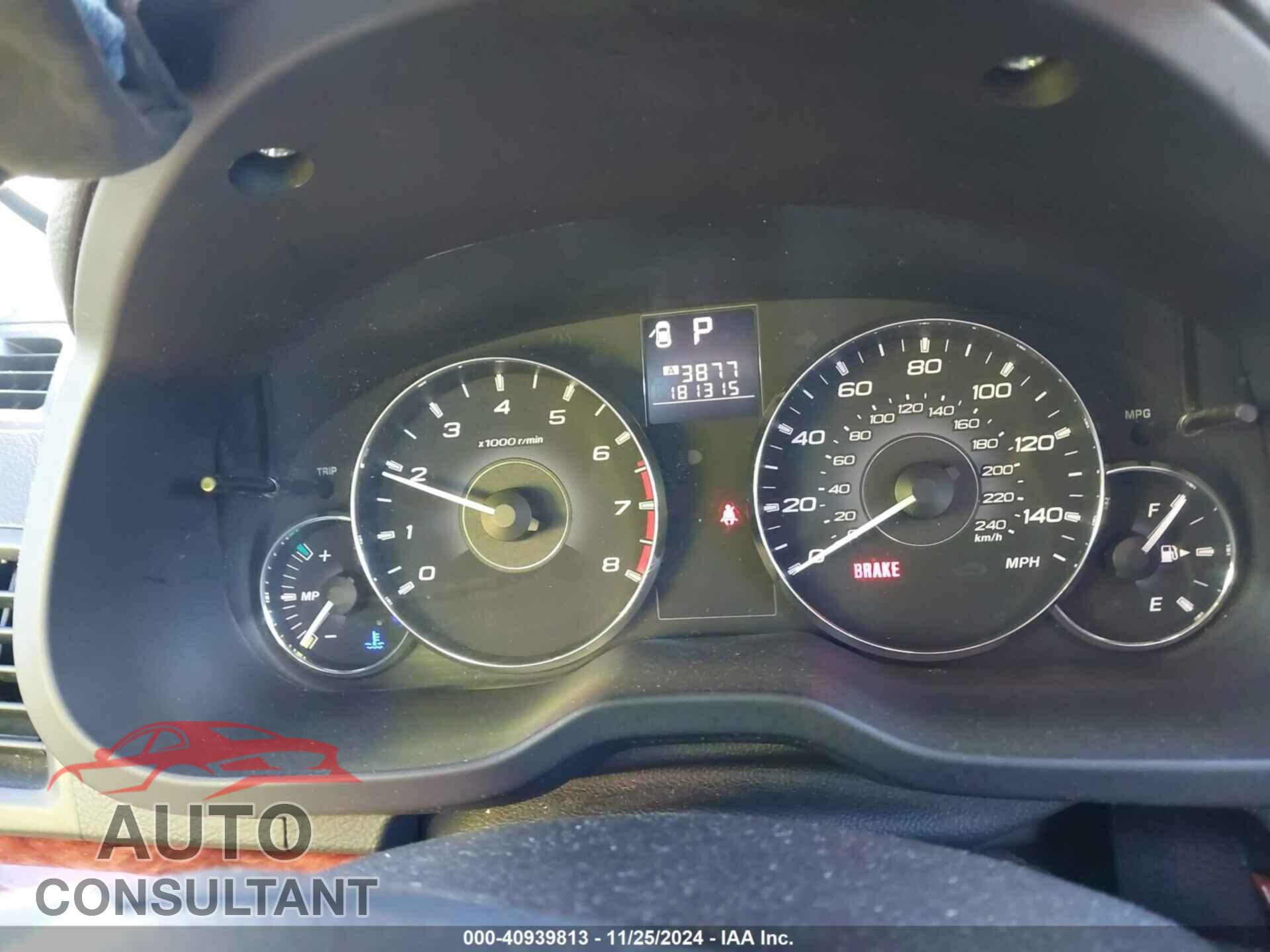 SUBARU OUTBACK 2012 - 4S4BRBLC4C3268581