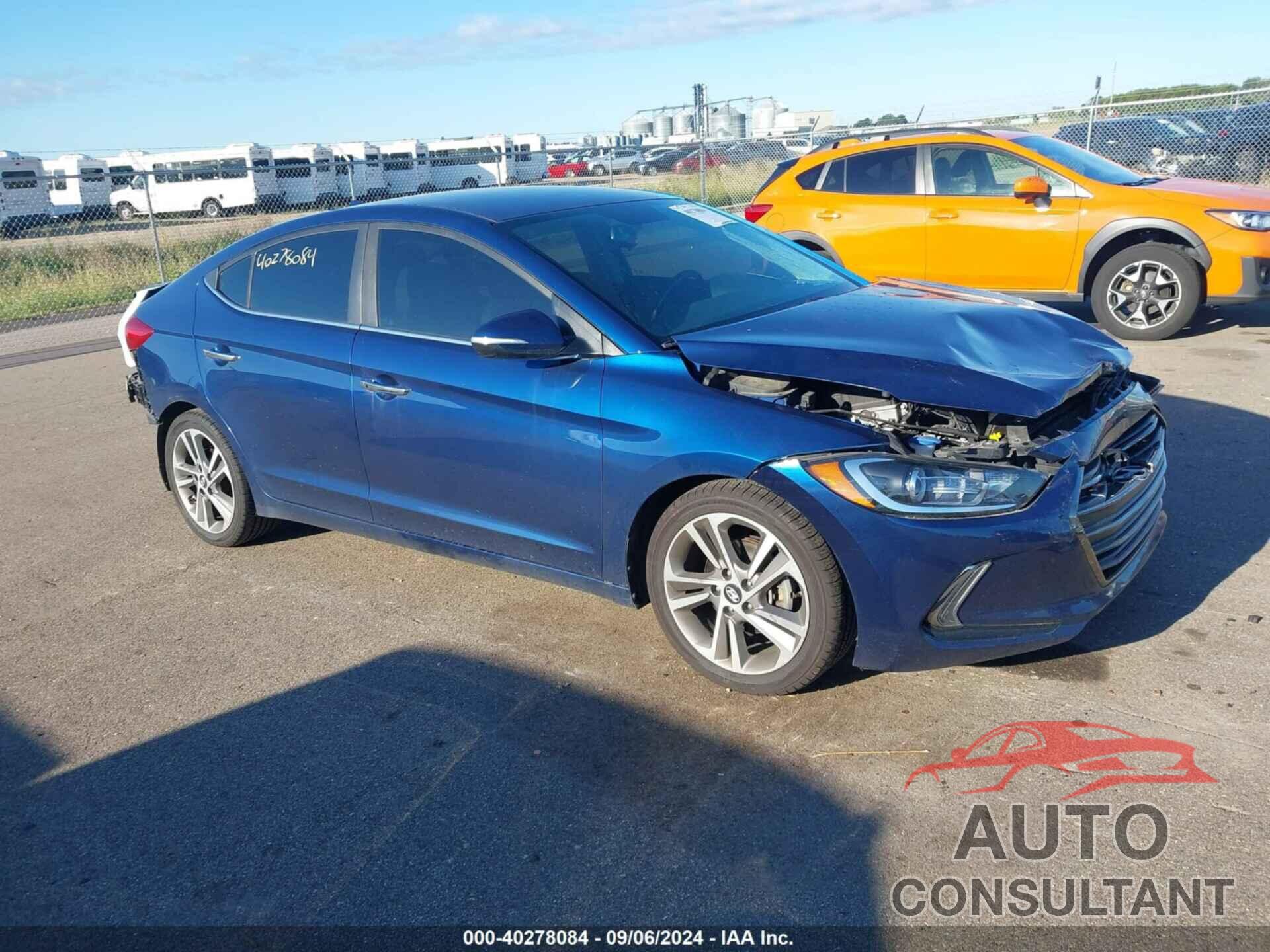 HYUNDAI ELANTRA 2017 - 5NPD84LF6HH028031