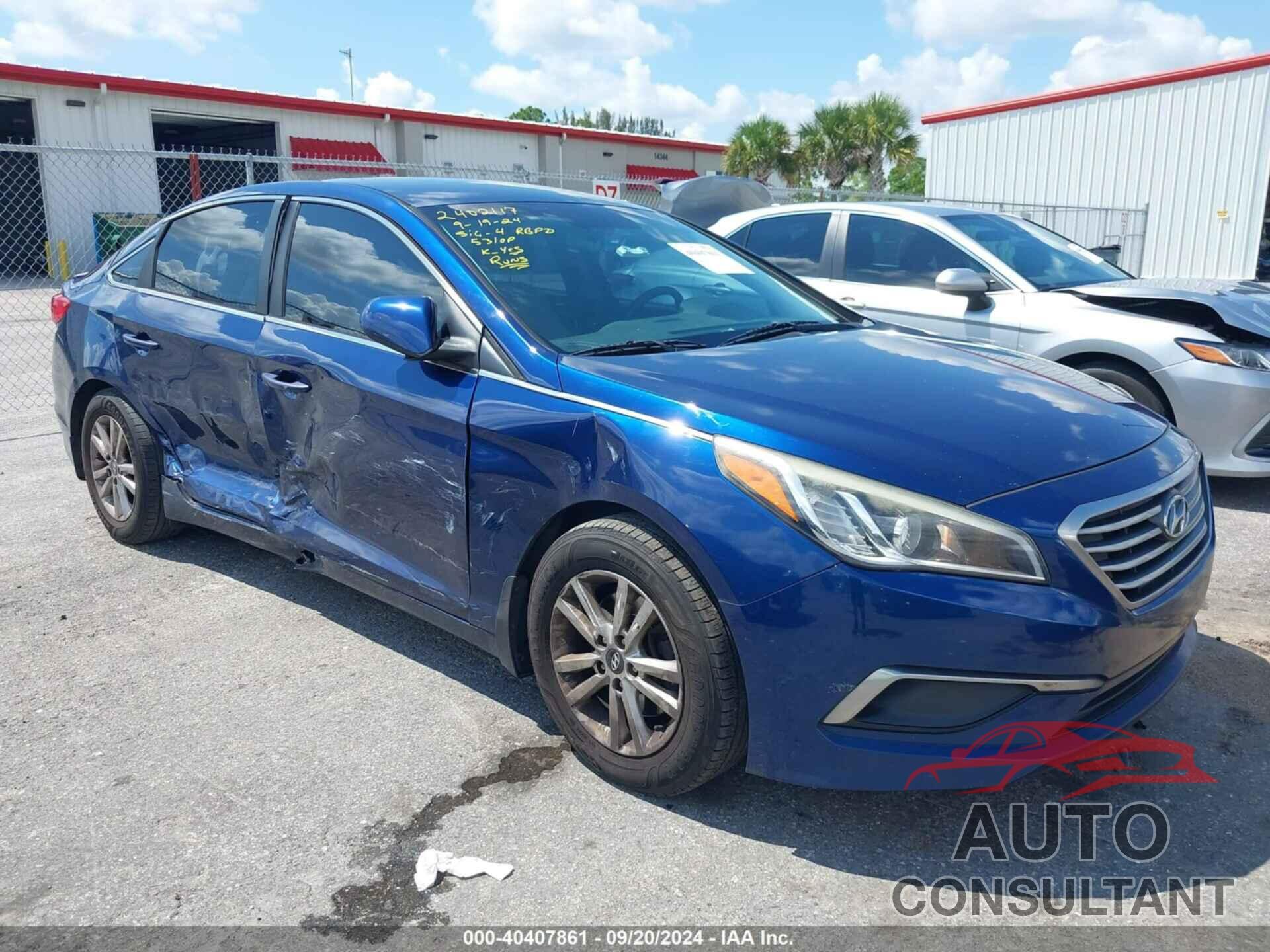 HYUNDAI SONATA 2016 - 5NPE24AF5GH400840