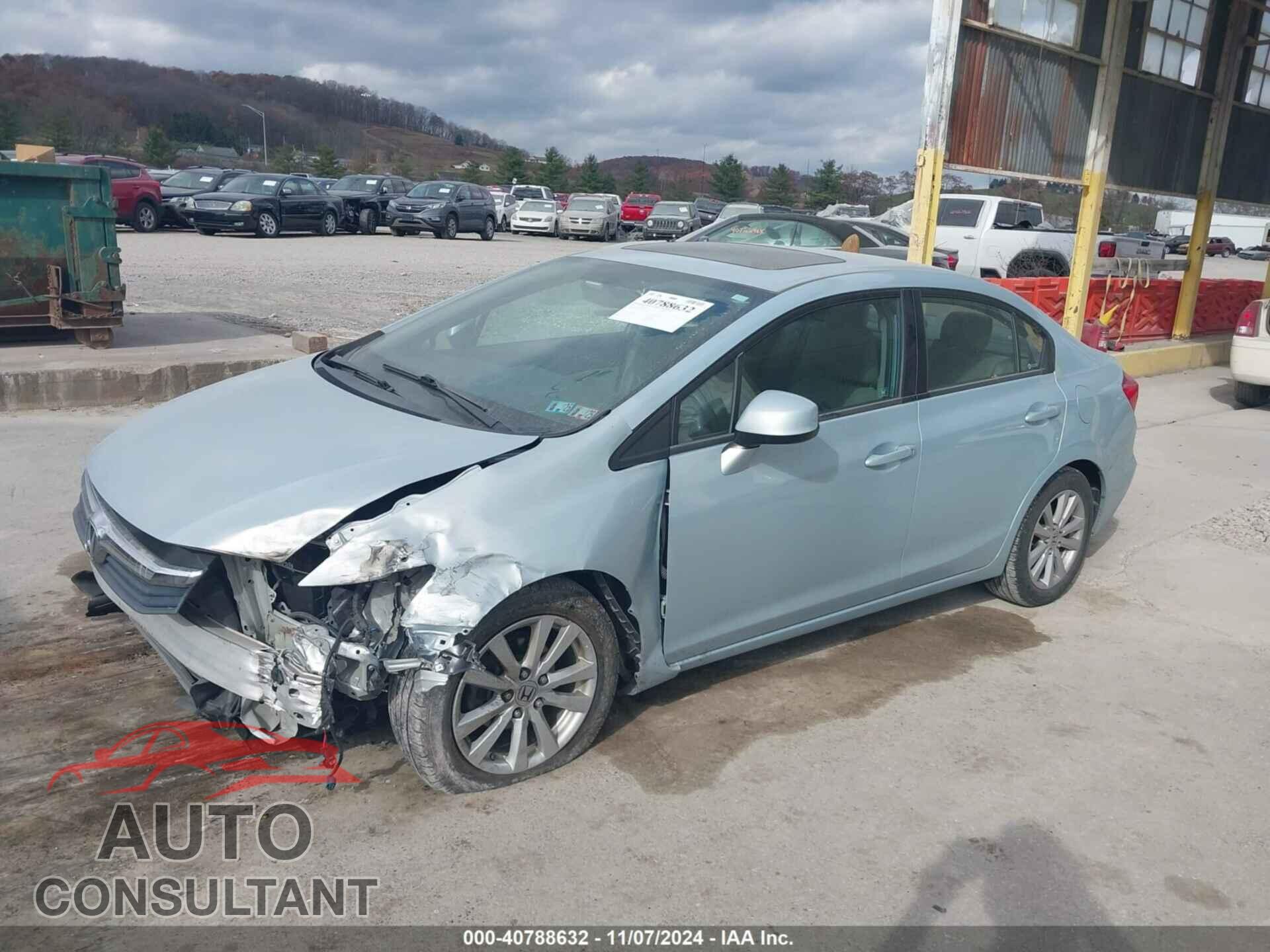 HONDA CIVIC 2012 - 19XFB2F88CE356589