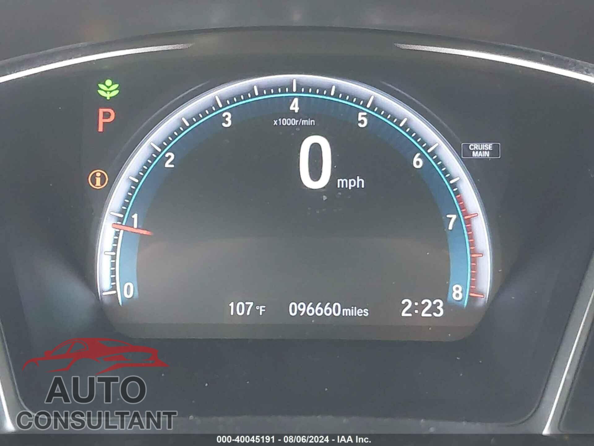 HONDA CIVIC 2018 - 2HGFC2F79JH587203