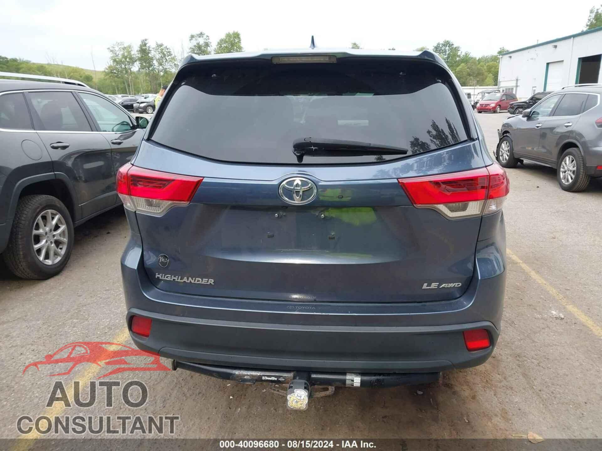 TOYOTA HIGHLANDER 2017 - 5TDBZRFH6HS401593