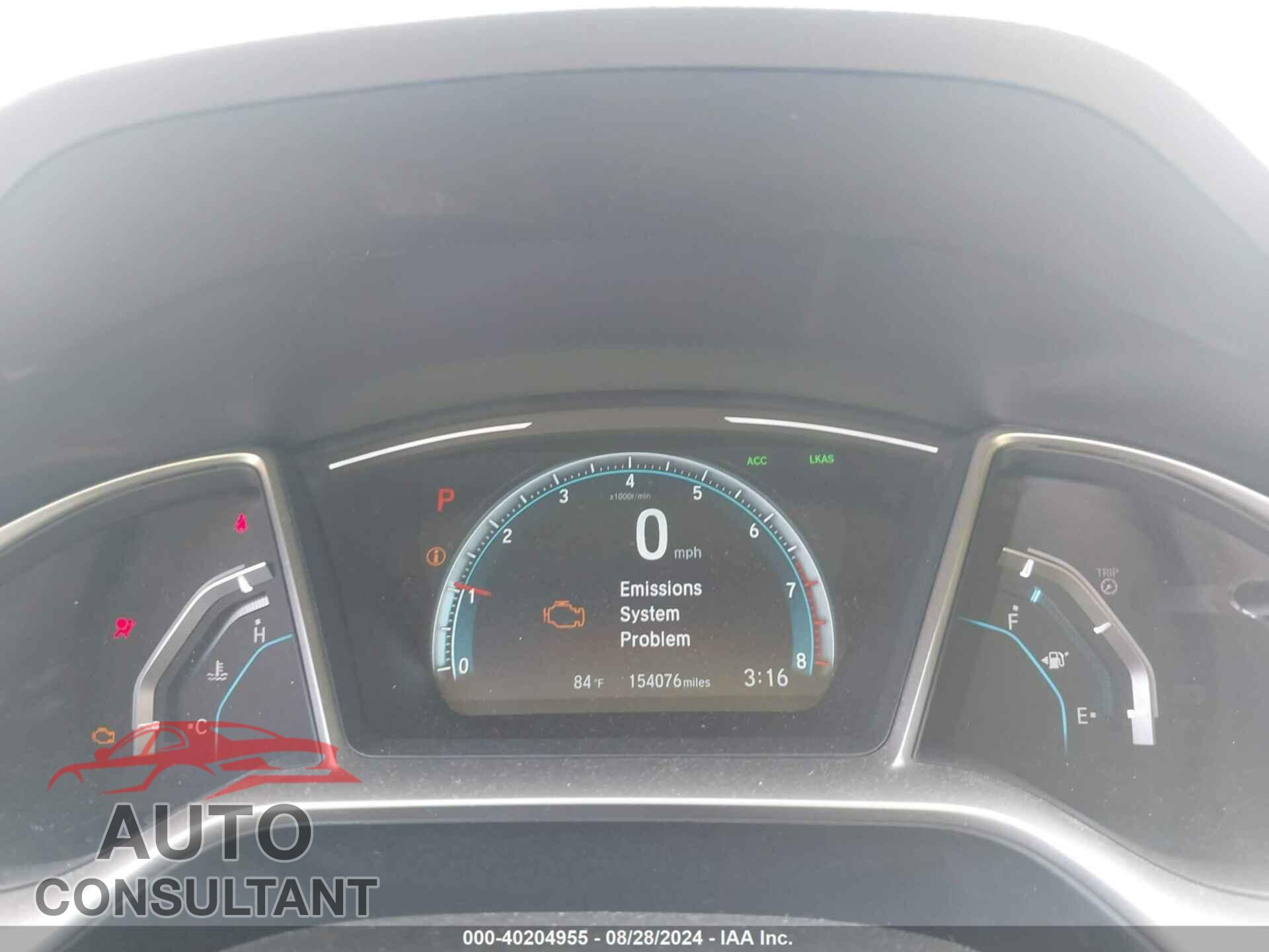 HONDA CIVIC 2017 - 19XFC2F84HE054205