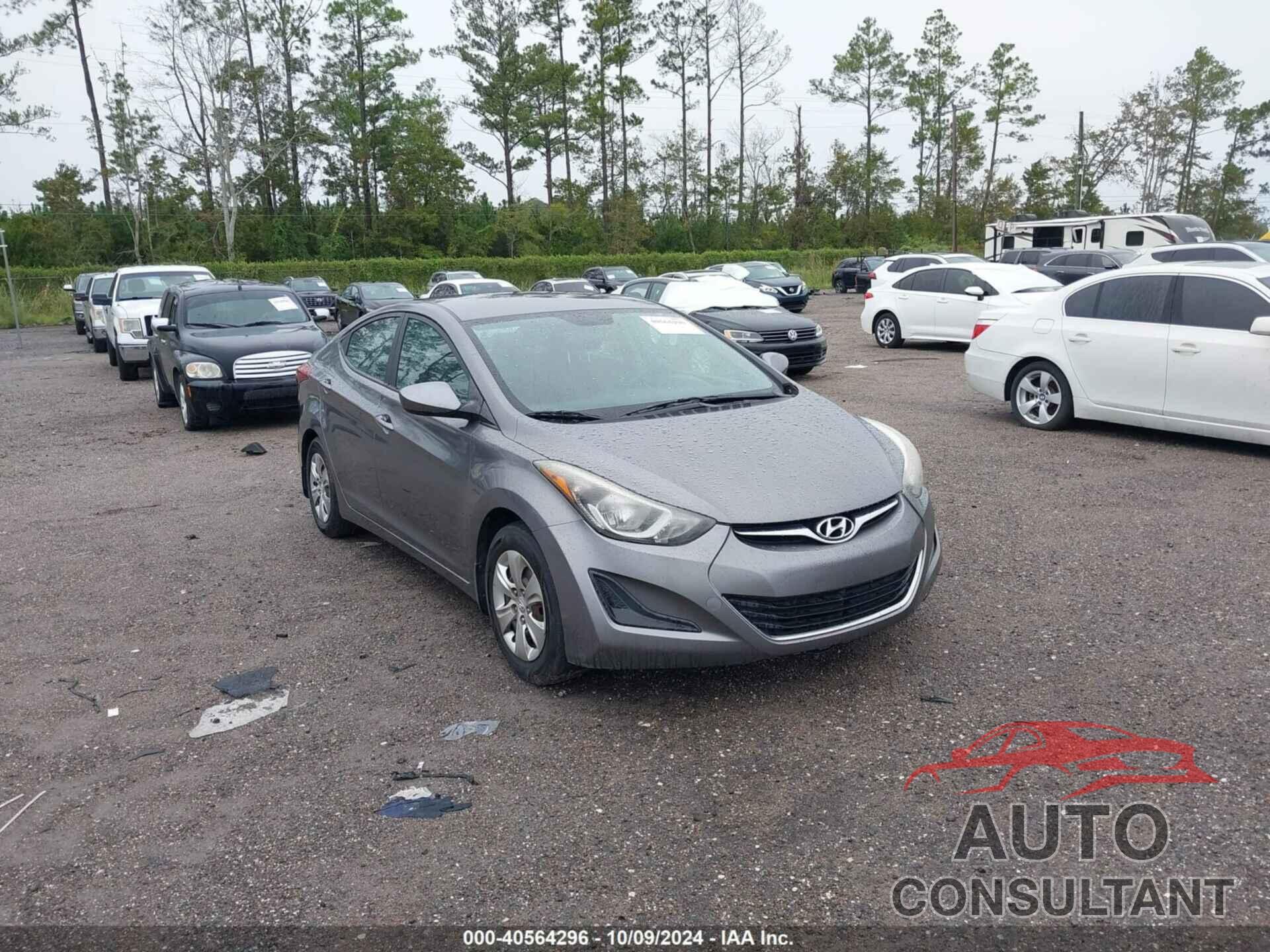 HYUNDAI ELANTRA 2016 - KMHDH4AE8GU645828