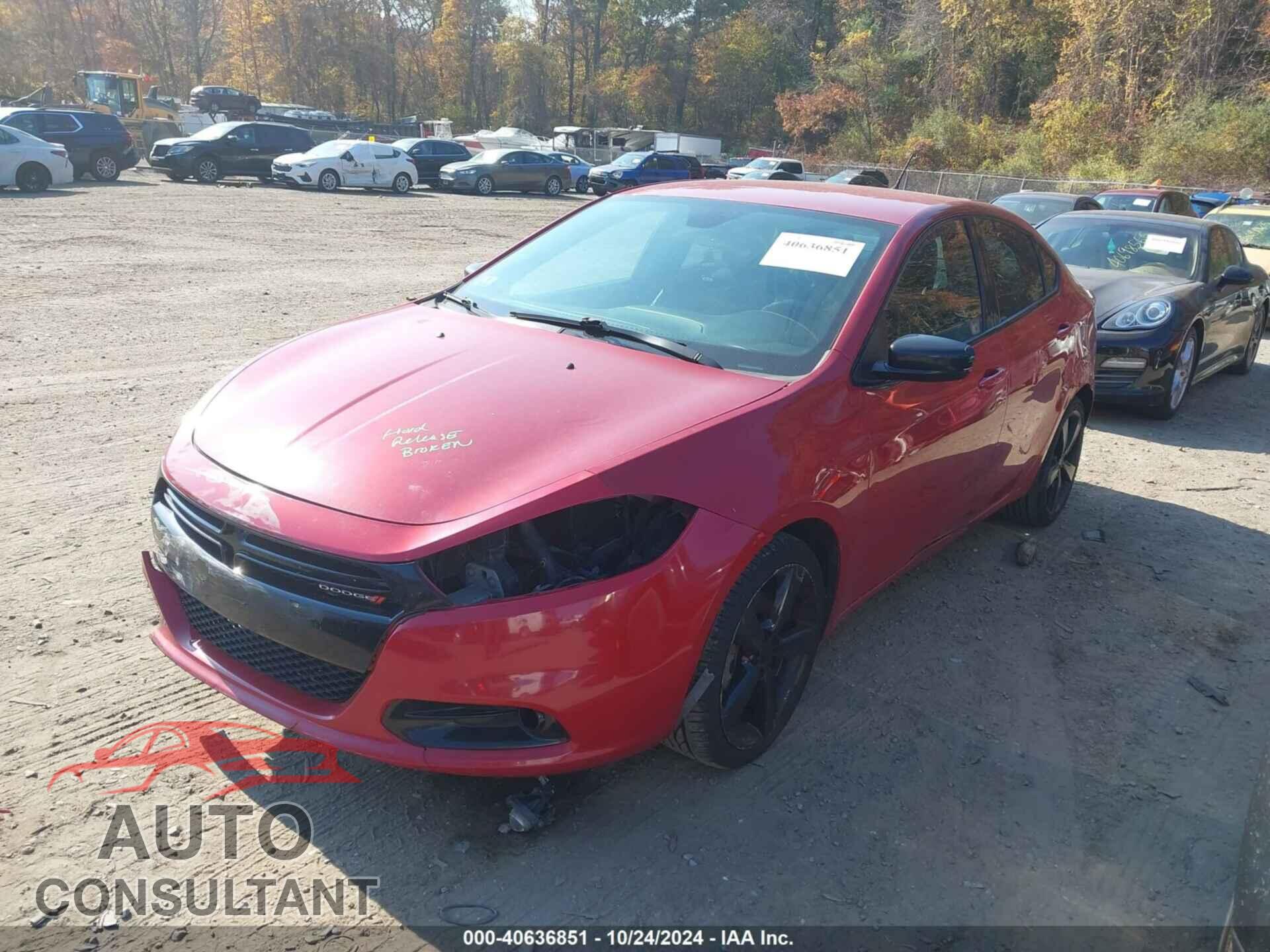 DODGE DART 2016 - 1C3CDFBB5GD592134