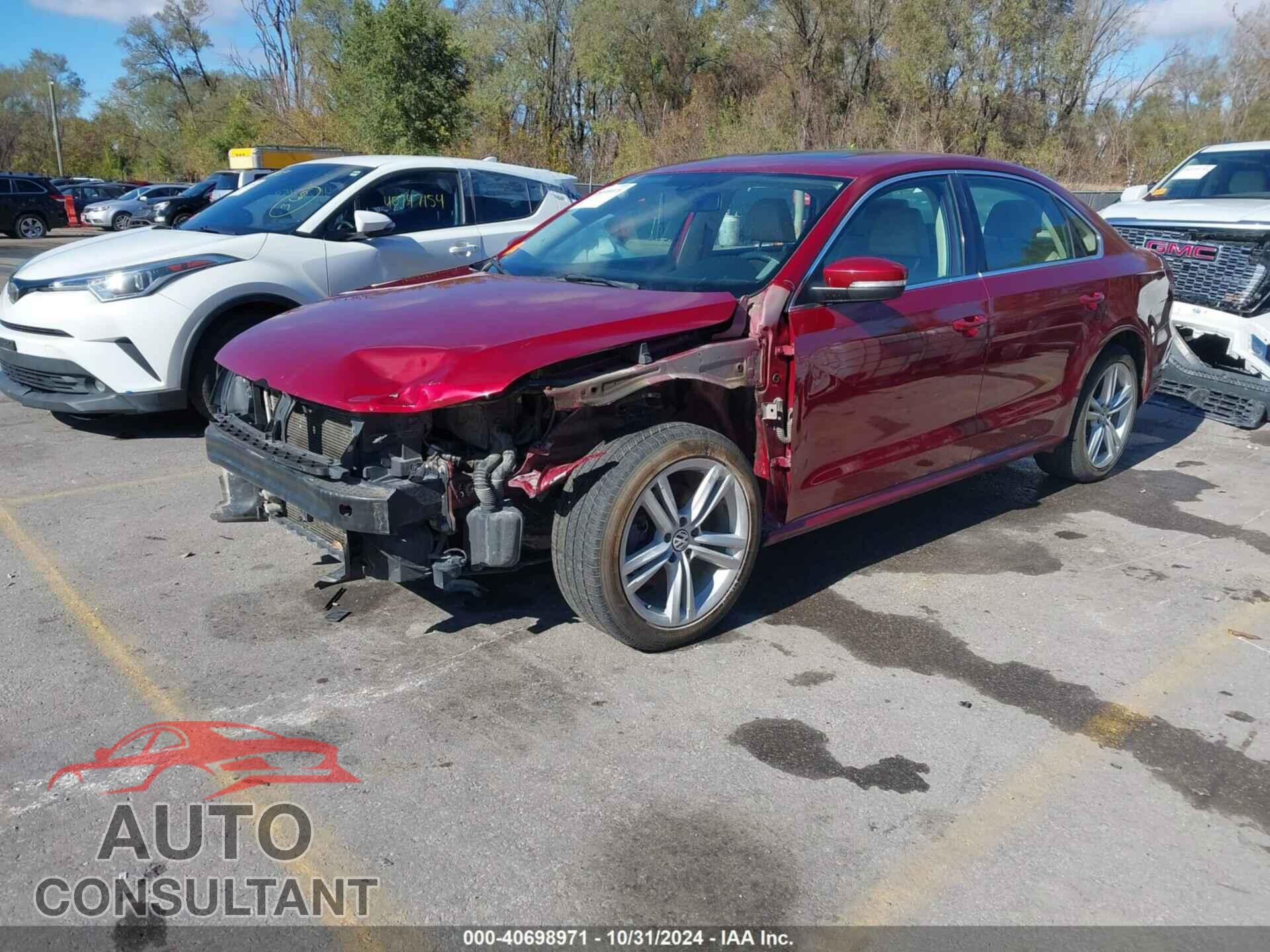 VOLKSWAGEN PASSAT 2015 - 1VWBV7A32FC016863