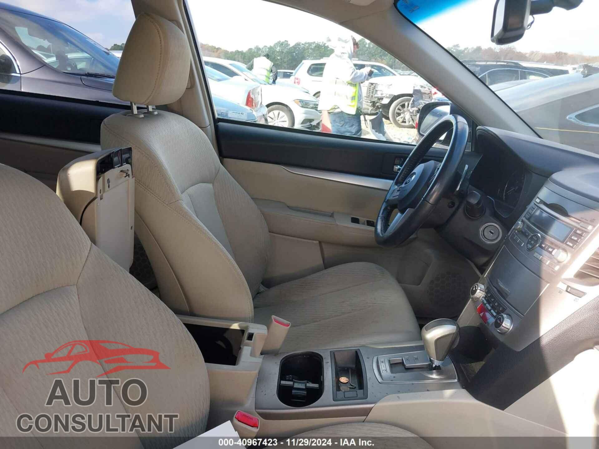 SUBARU OUTBACK 2011 - 4S4BRBBC7B3319913