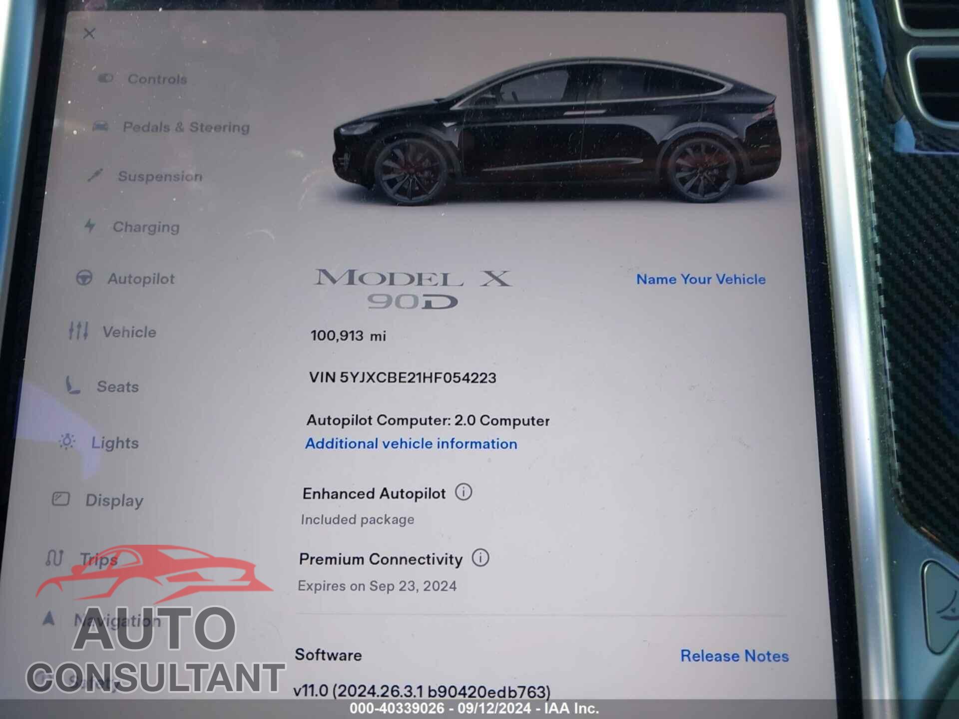 TESLA MODEL X 2017 - 5YJXCBE21HF054223