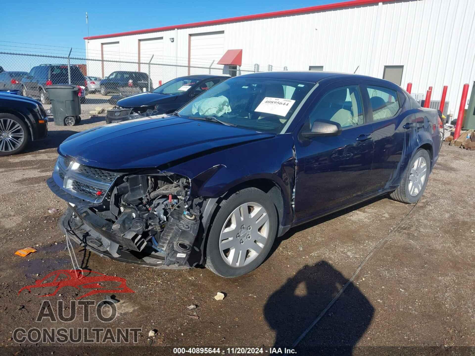 DODGE AVENGER 2013 - 1C3CDZAG5DN766692