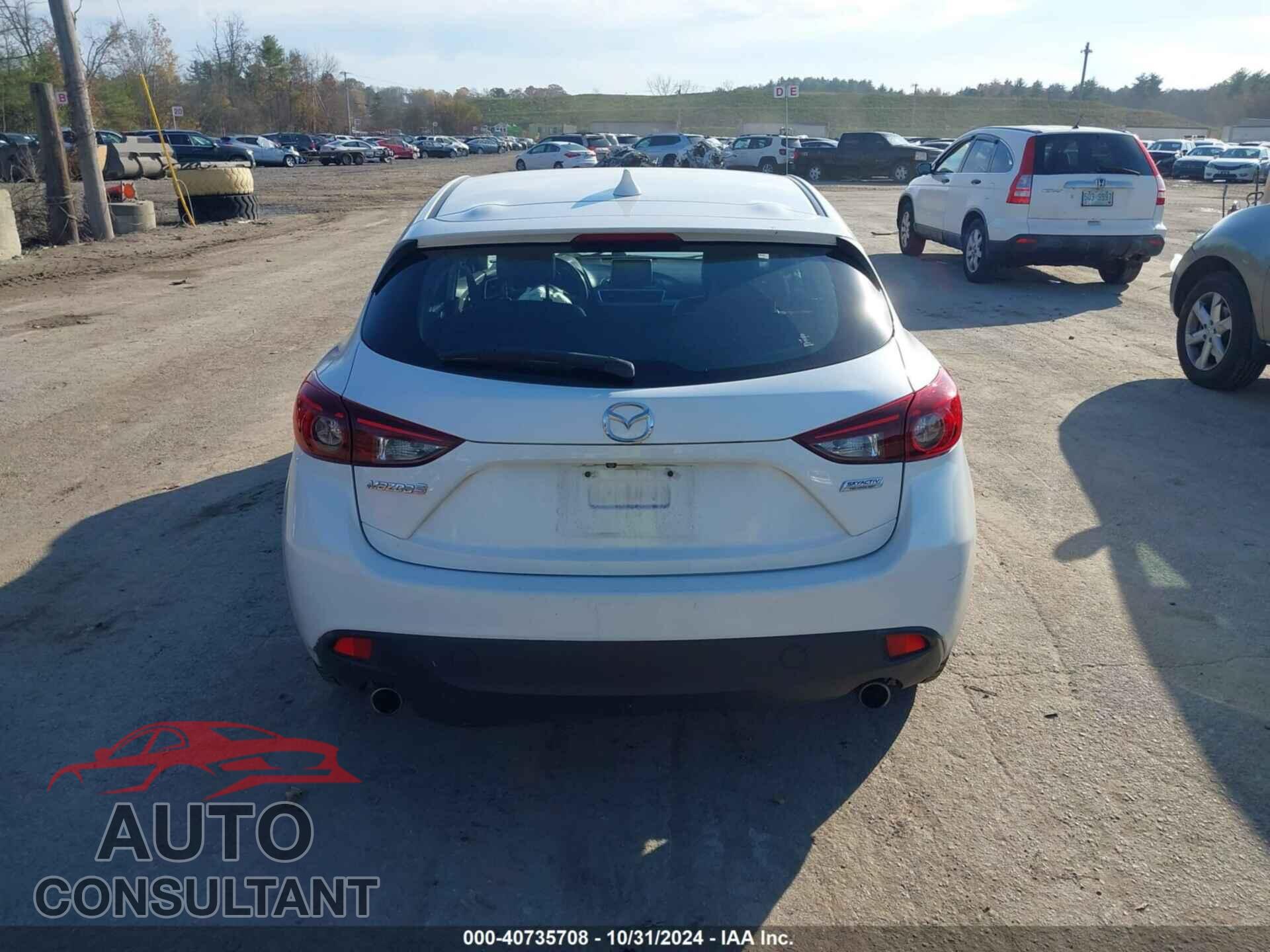 MAZDA MAZDA3 2015 - JM1BM1L36F1240407