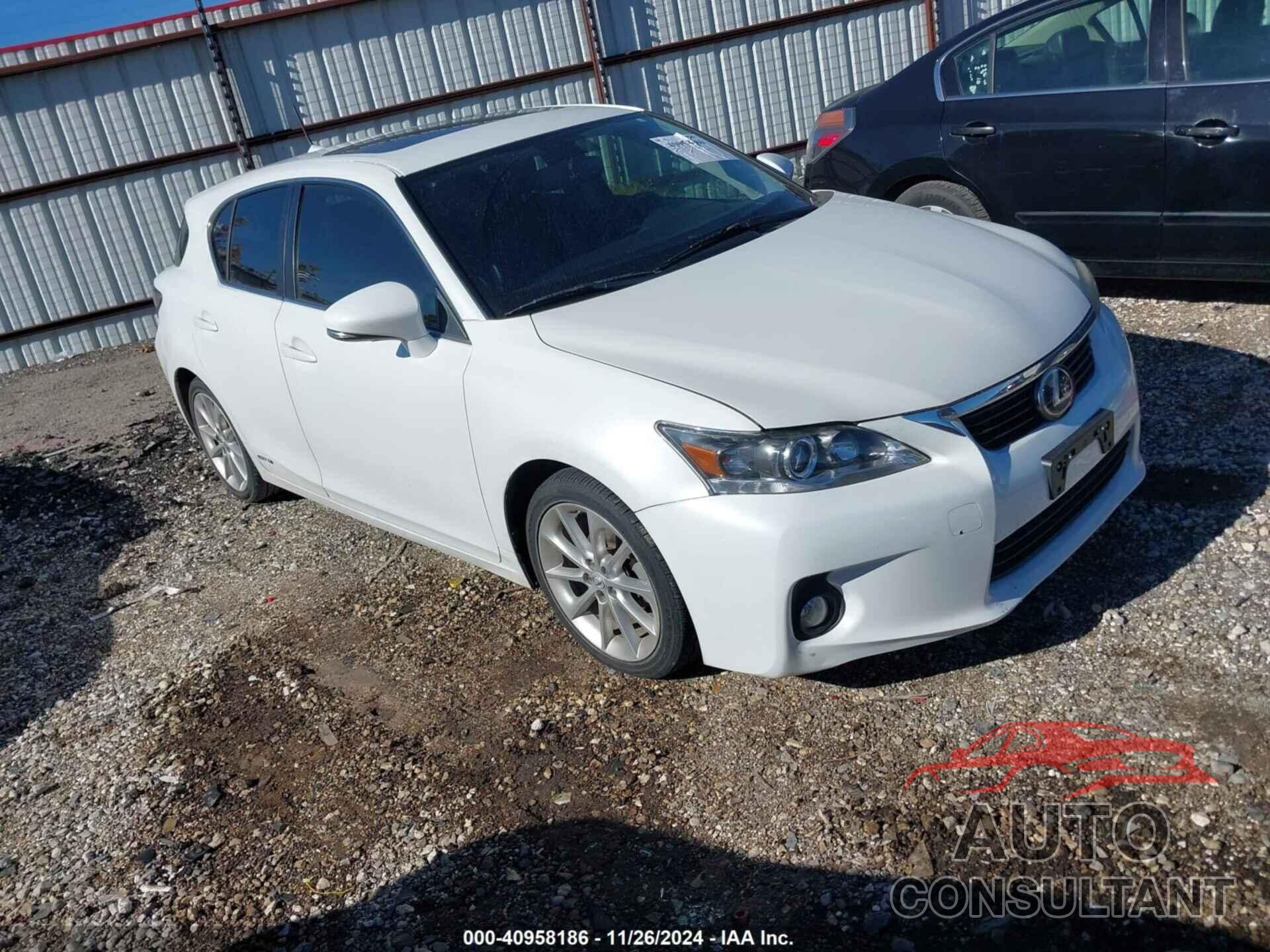 LEXUS CT 200H 2013 - JTHKD5BH0D2166735