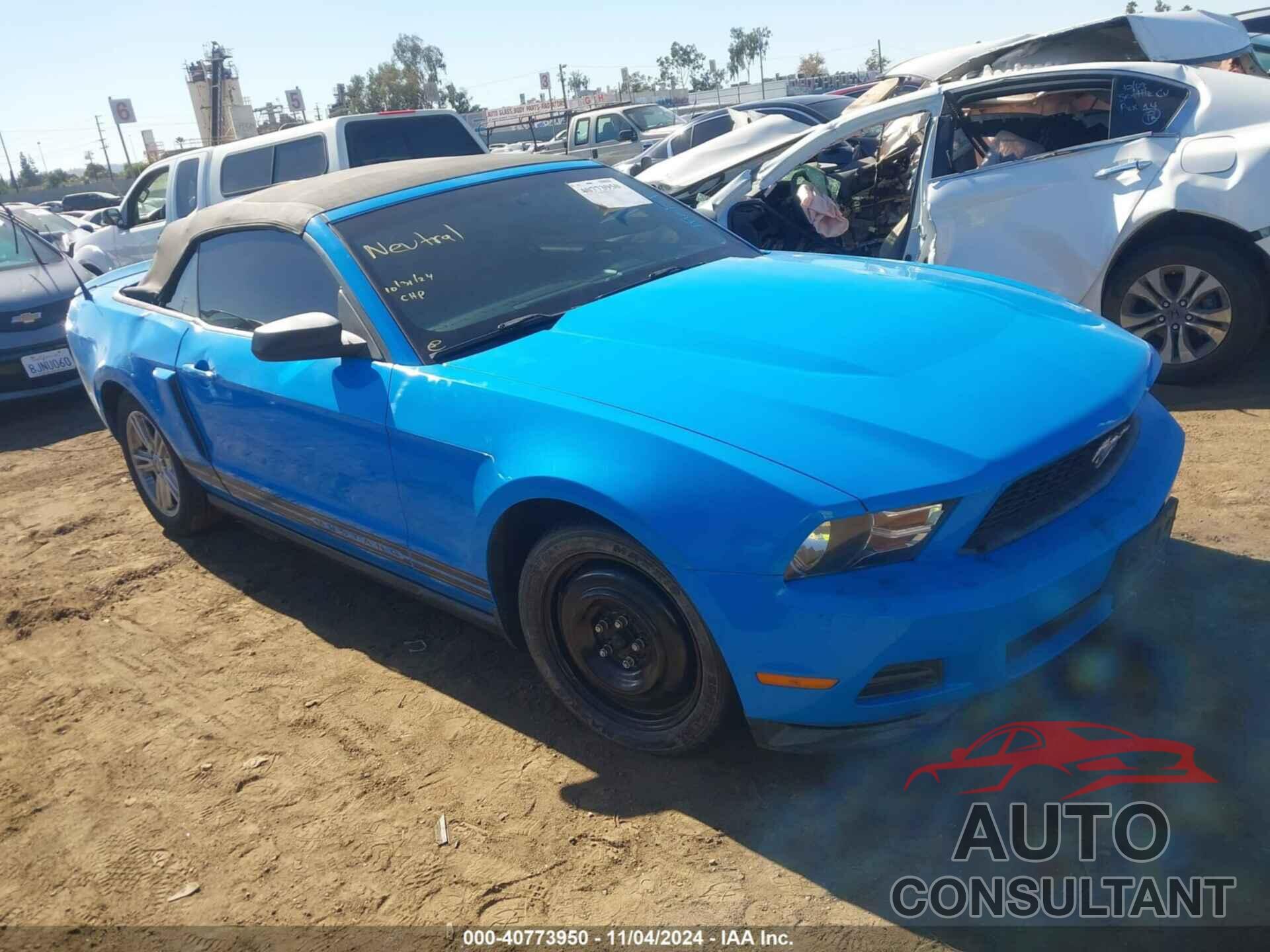 FORD MUSTANG 2012 - 1ZVBP8EM2C5228262