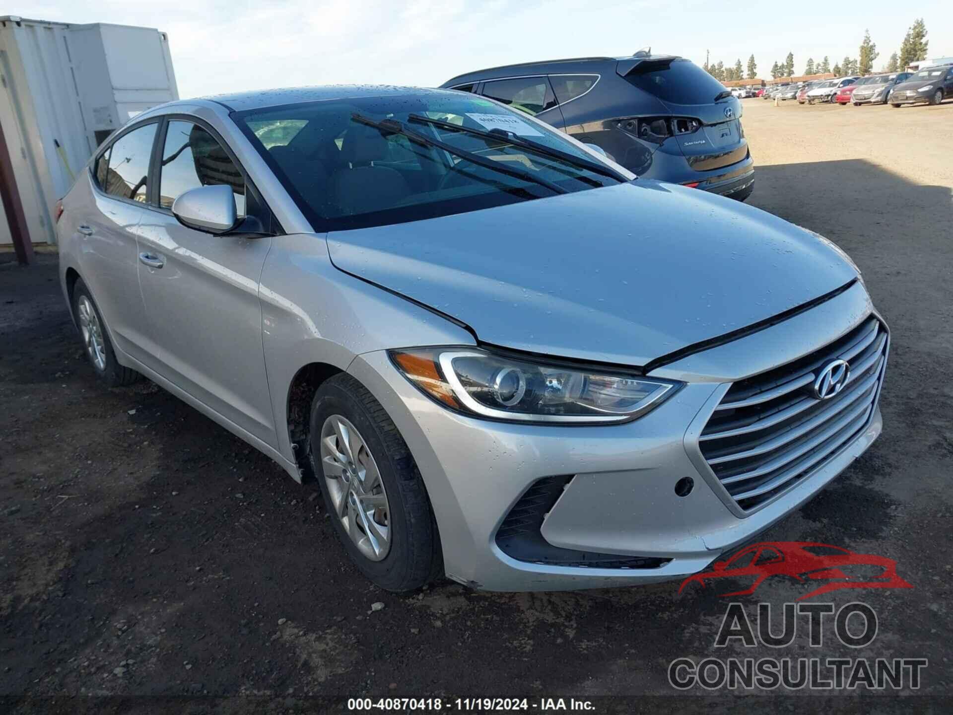HYUNDAI ELANTRA 2017 - KMHD74LF9HU367712