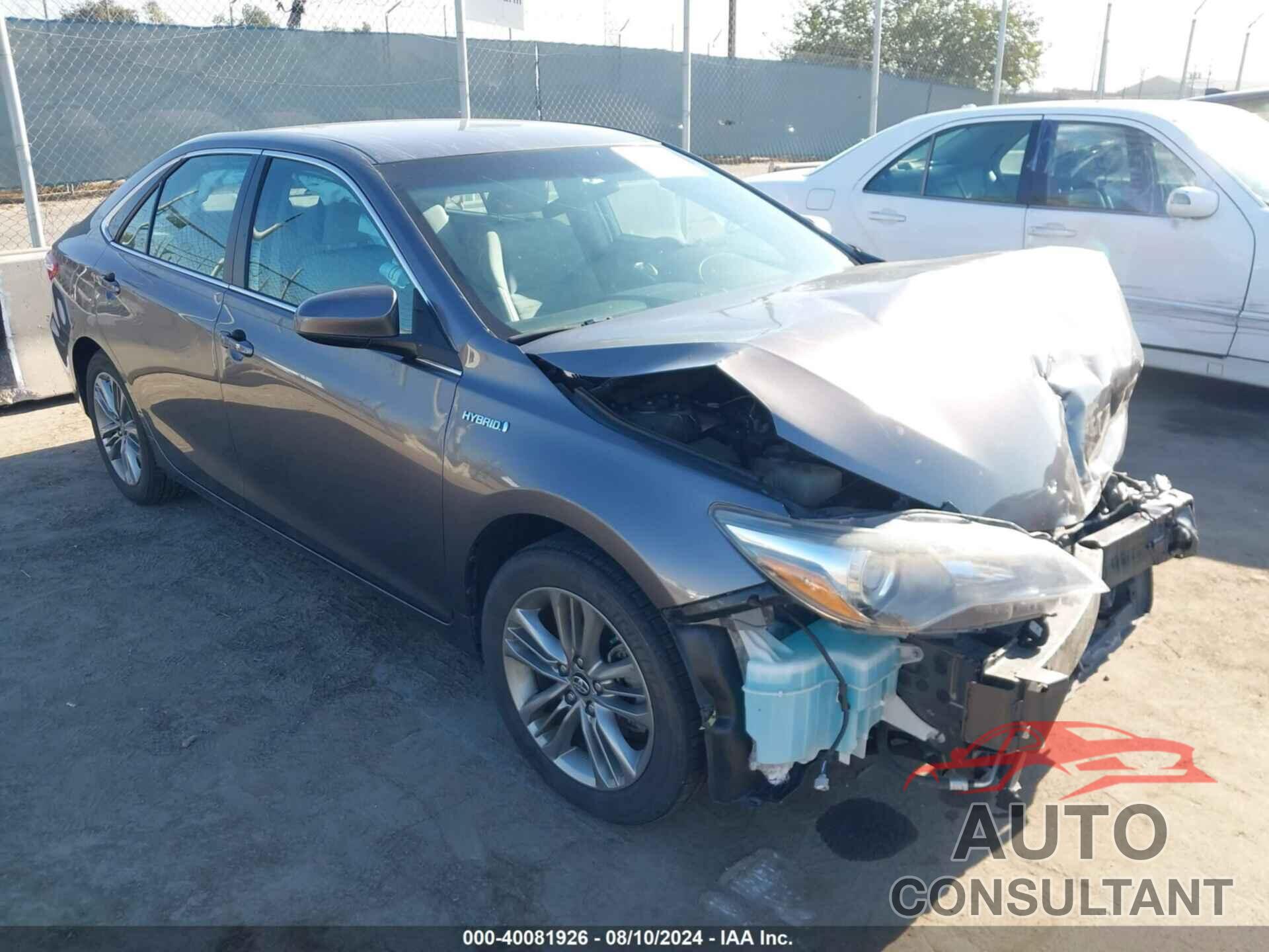 TOYOTA CAMRY HYBRID 2017 - 4T1BD1FK5HU219645