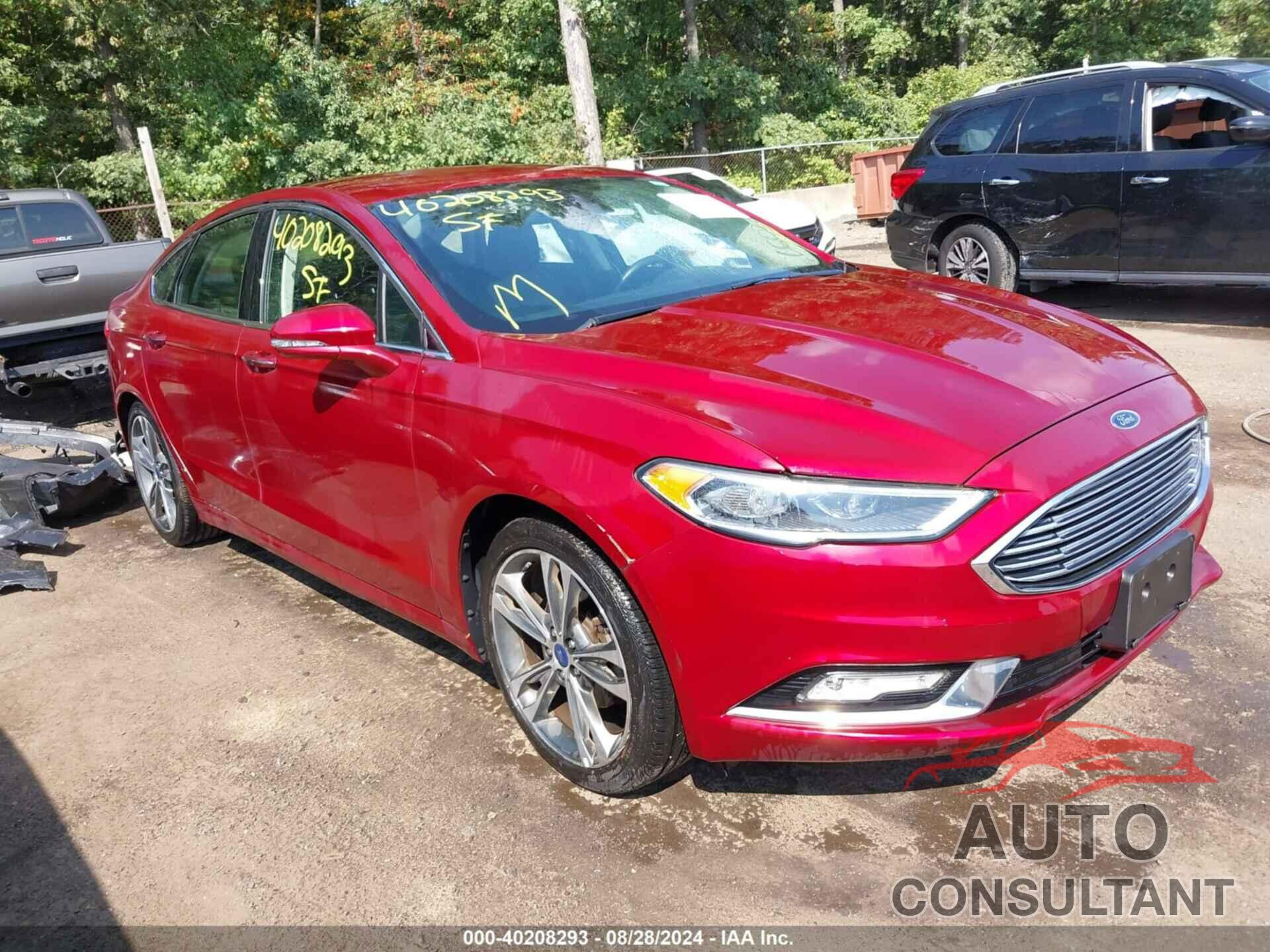 FORD FUSION 2017 - 3FA6P0K99HR184860