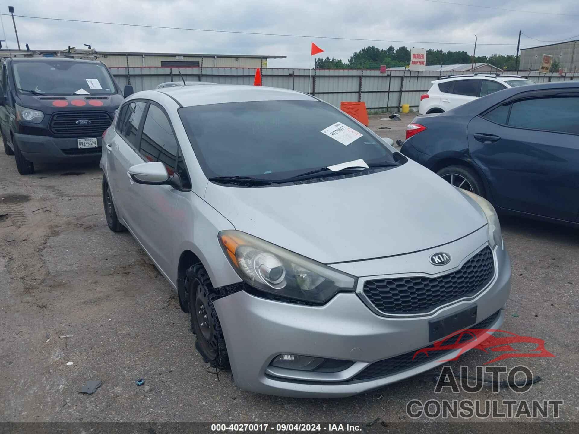 KIA FORTE 2016 - KNAFK5A81G5597501