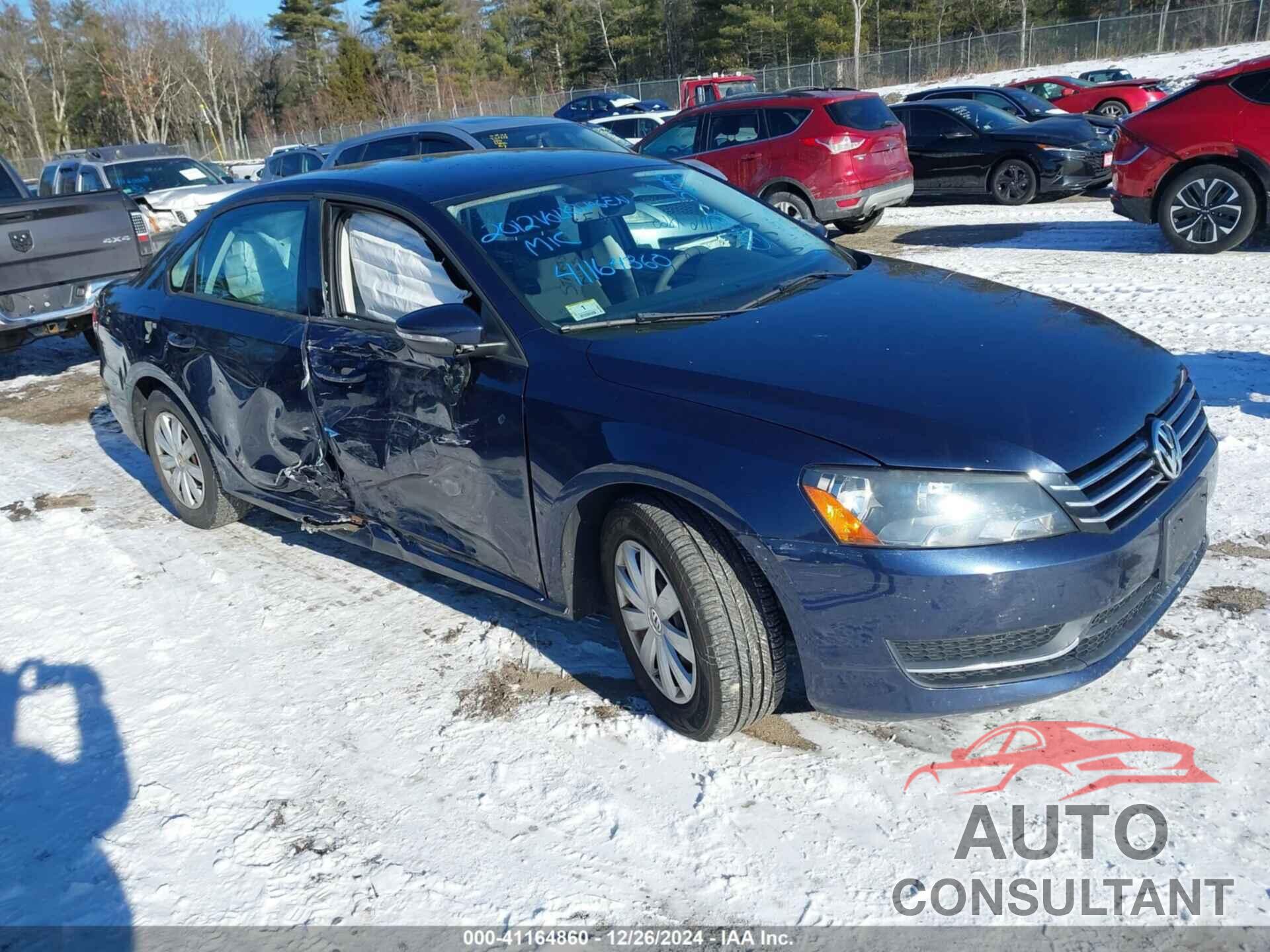 VOLKSWAGEN PASSAT 2012 - 1VWAP7A39CC019549