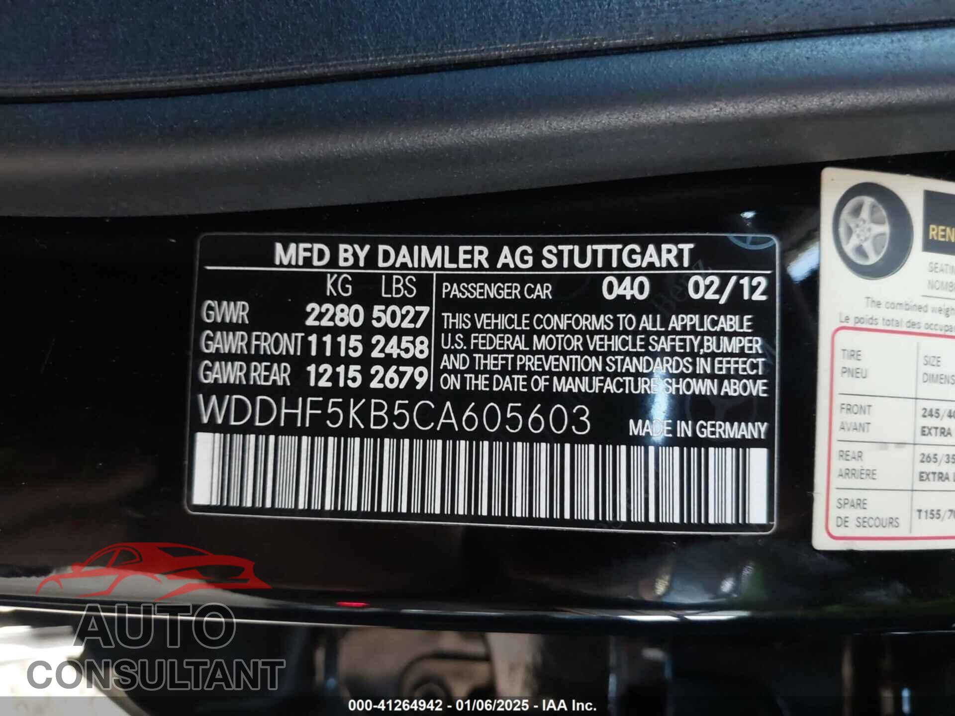 MERCEDES-BENZ E 350 2012 - WDDHF5KB5CA605603