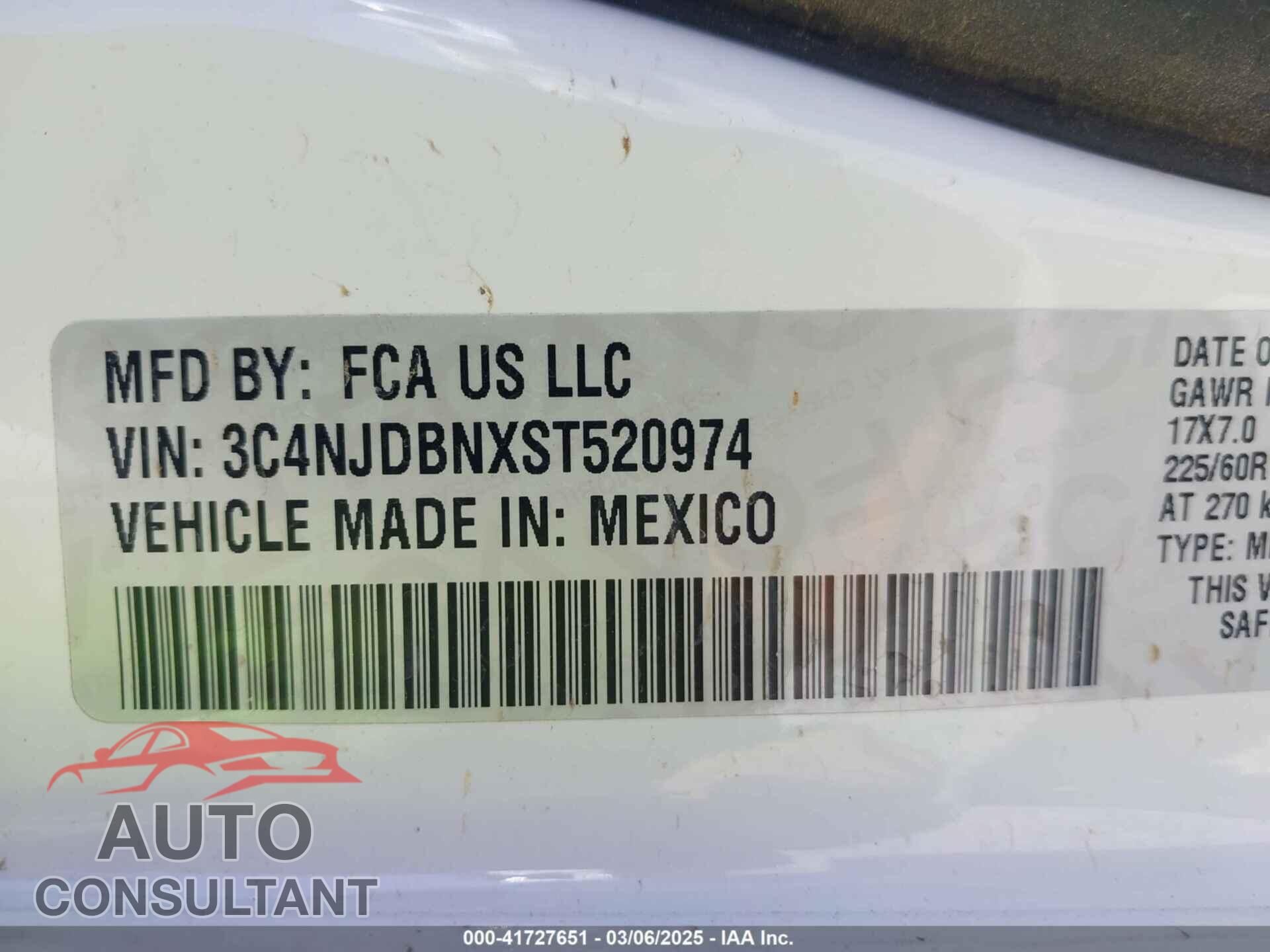 JEEP COMPASS 2025 - 3C4NJDBNXST520974