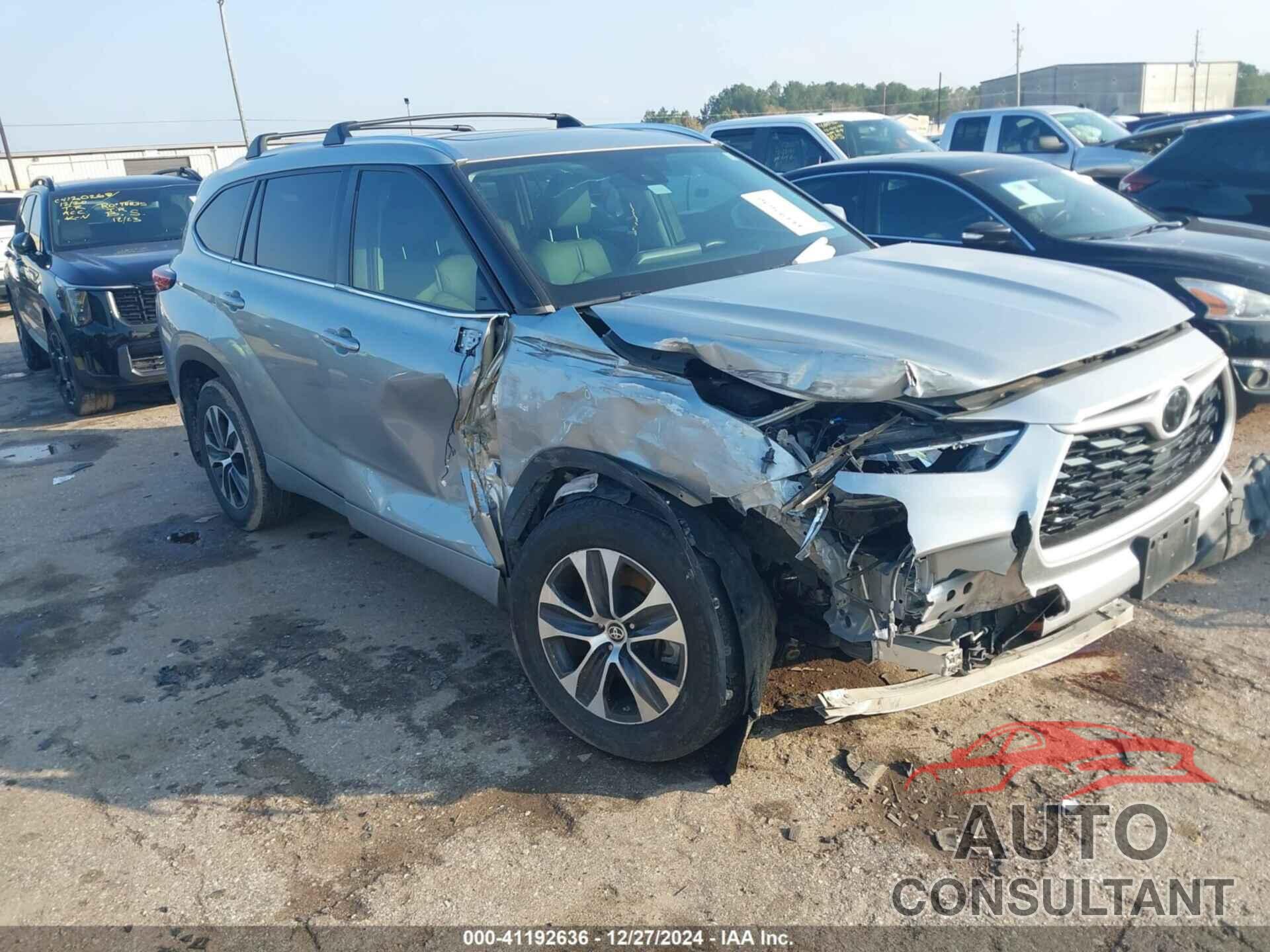 TOYOTA HIGHLANDER 2020 - 5TDGZRBH0LS508126