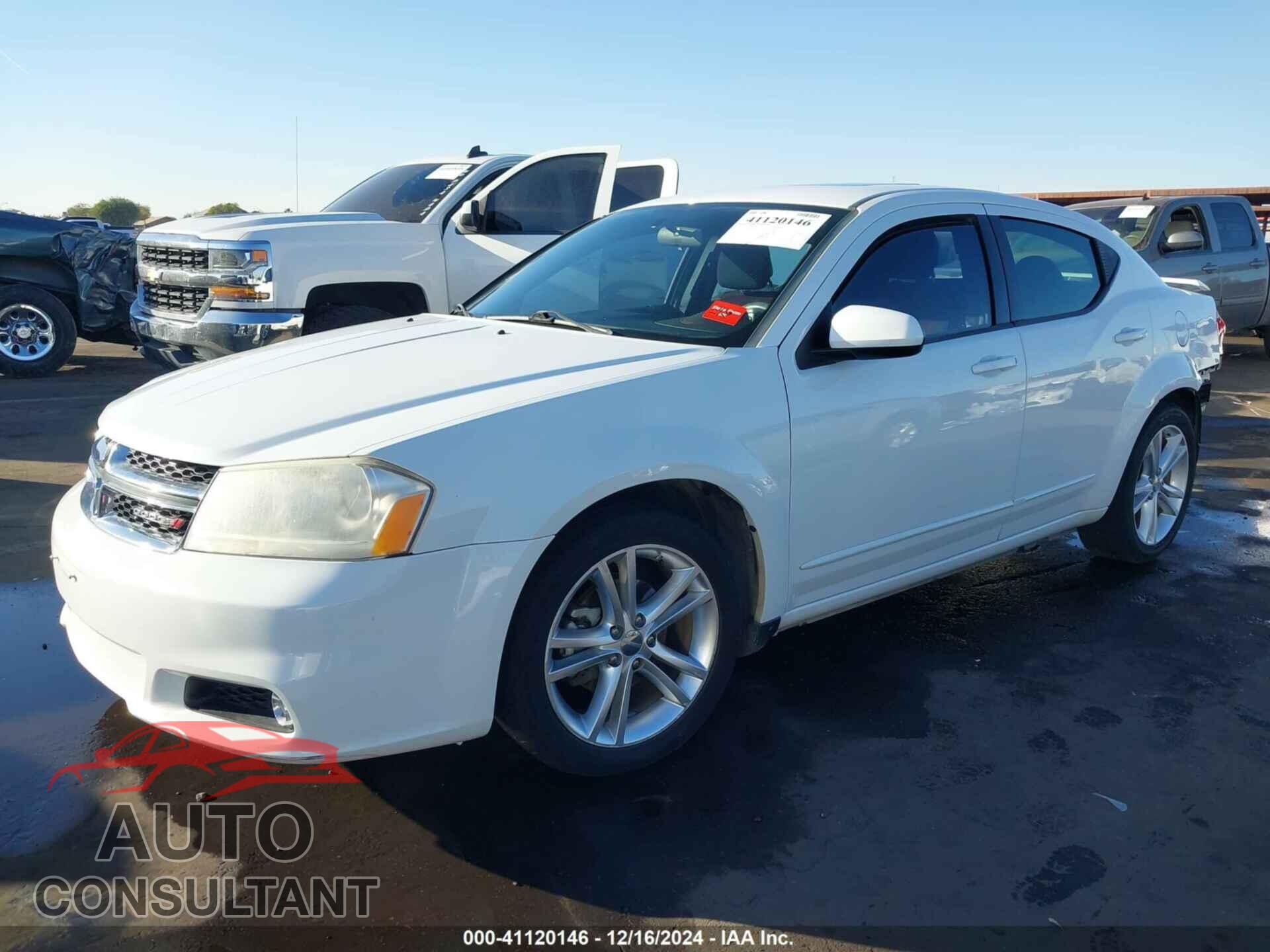 DODGE AVENGER 2012 - 1C3CDZEG9CN309909