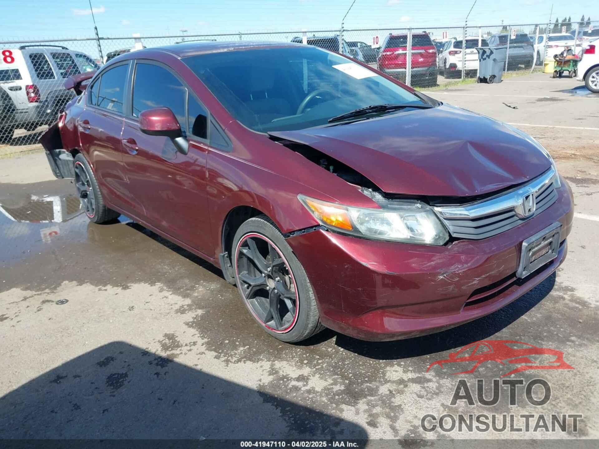 HONDA CIVIC 2012 - 19XFB2F51CE032079