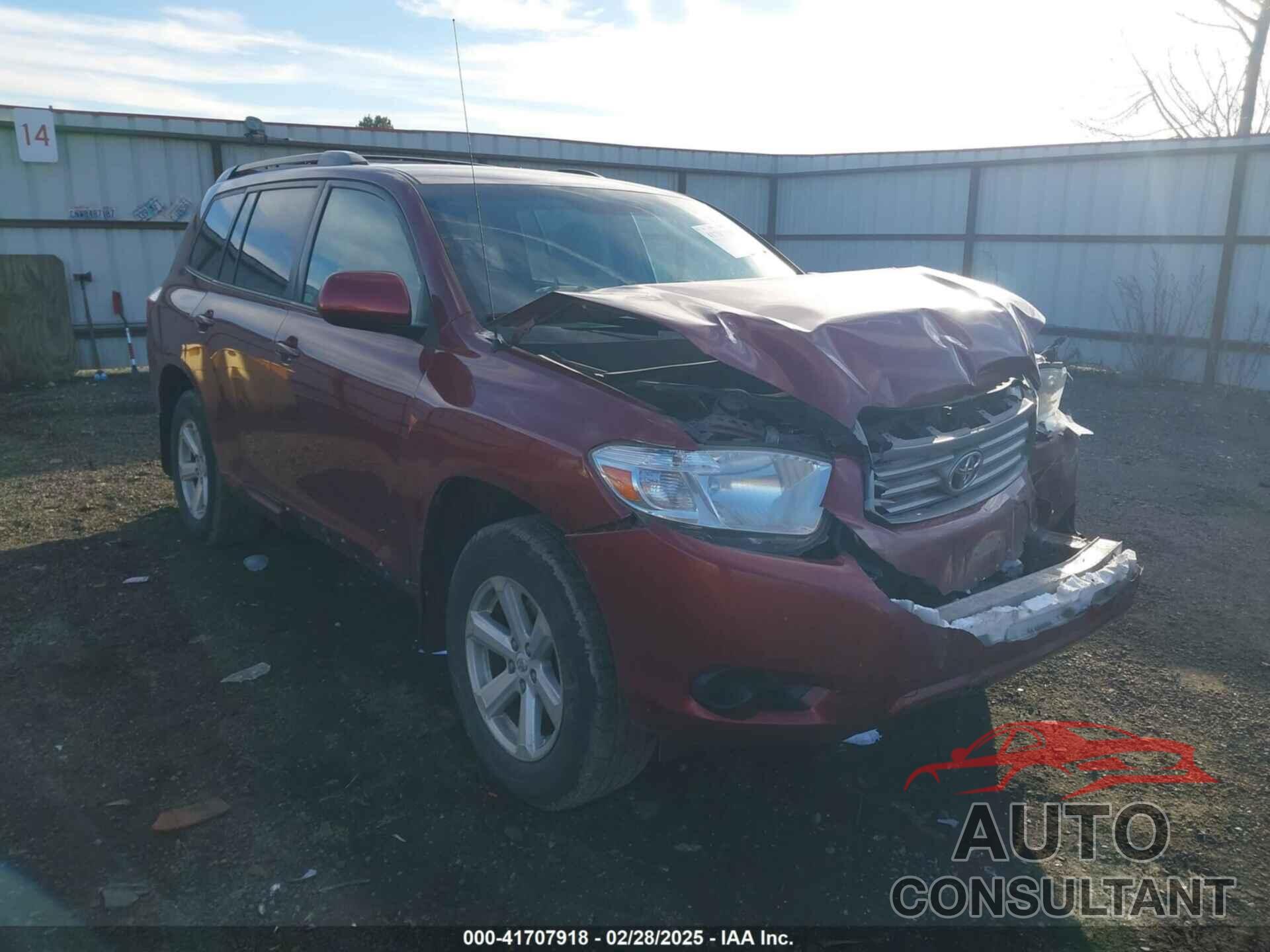 TOYOTA HIGHLANDER 2009 - JTEES41A792122799