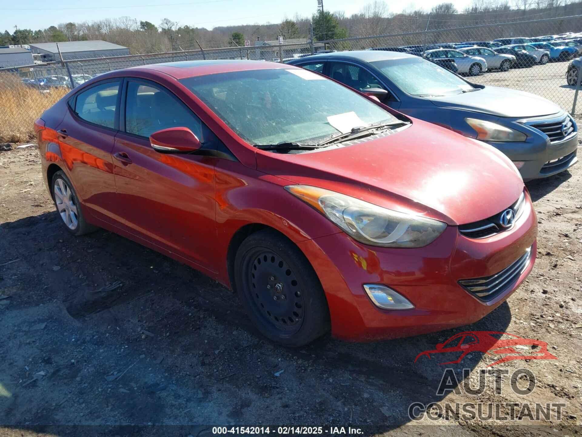 HYUNDAI ELANTRA 2013 - KMHDH4AE9DU516749