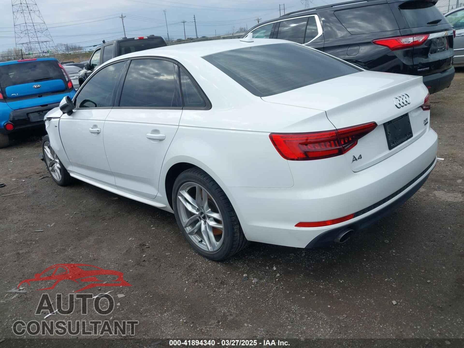 AUDI A4 2017 - WAUDNAF43HN045092