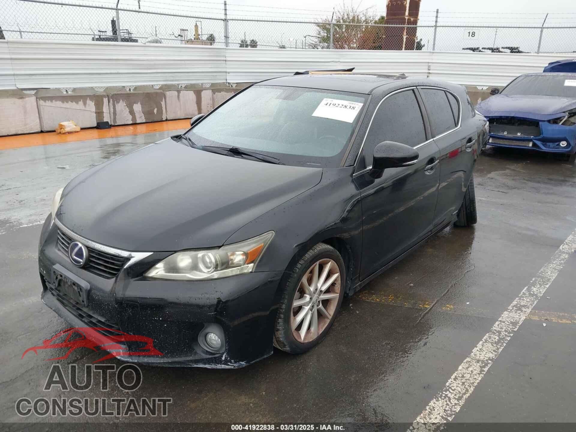 LEXUS CT 200H 2013 - JTHKD5BH7D2158552