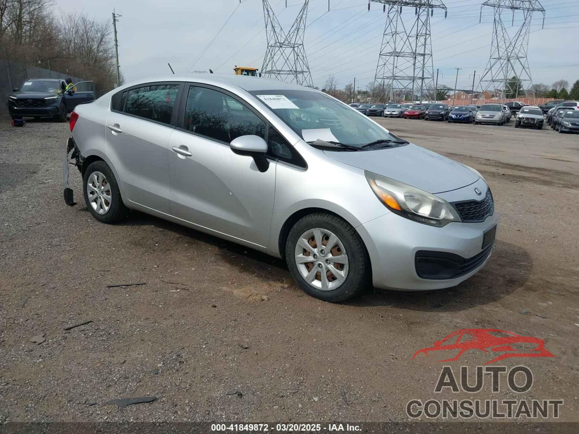 KIA RIO 2013 - KNADM4A36D6272803